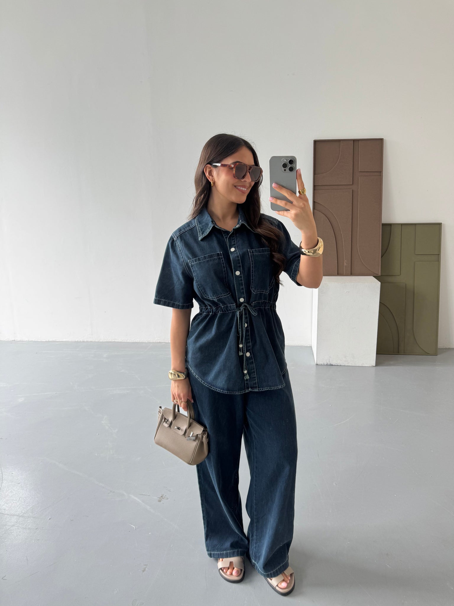 ENSEMBLE ALLY JEAN BLEU