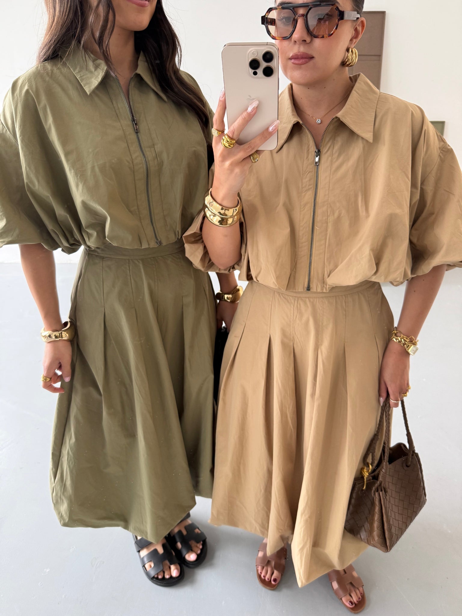 Ensemble jupe SARA camel (4821)