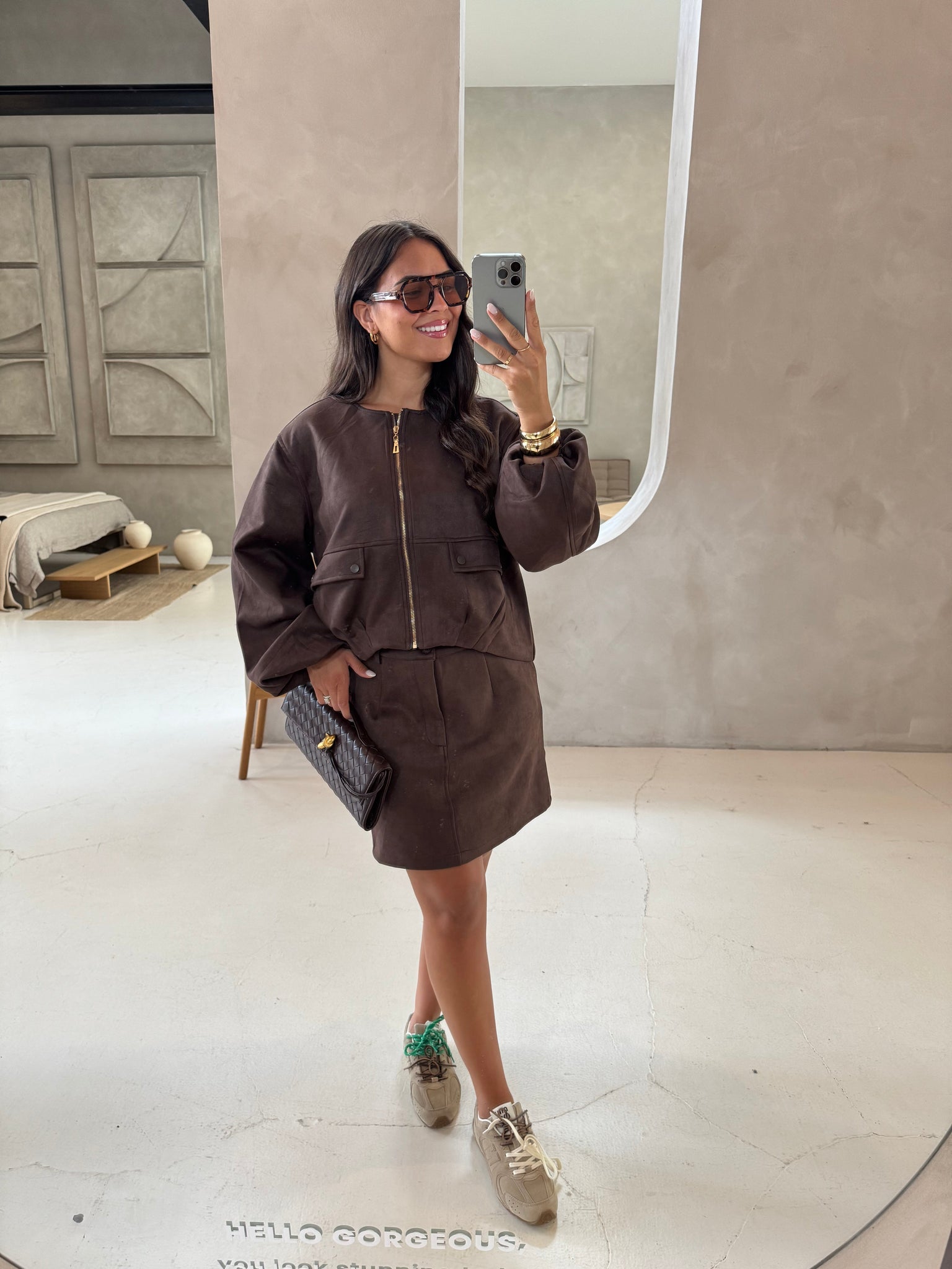 Veste AINA courte choco (01232)