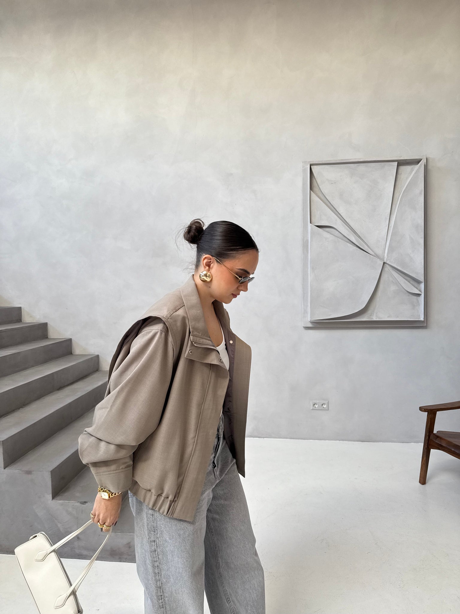 Veste ISA taupe (W24753)