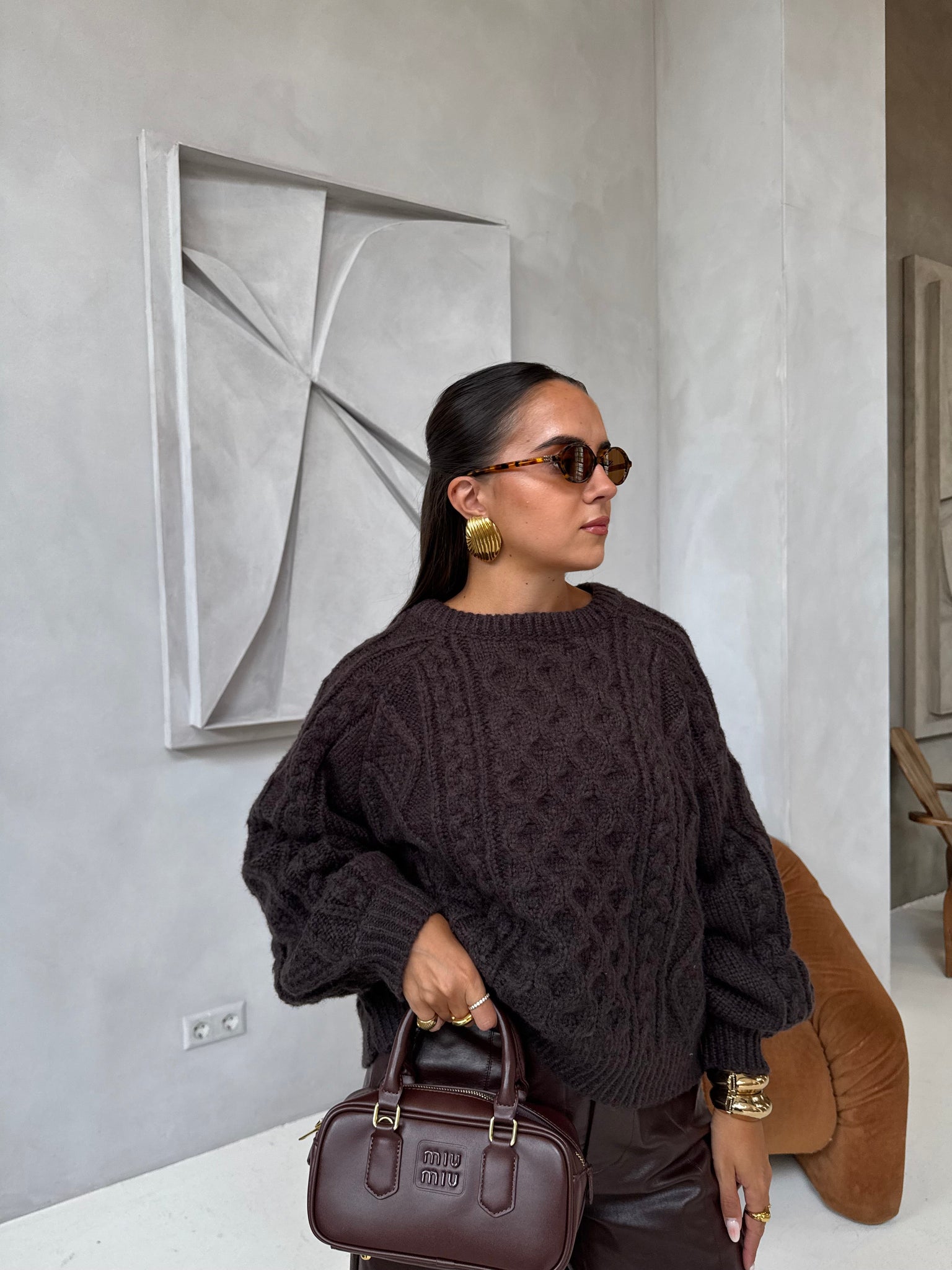 Pull MARGO marron (LA2591-10)