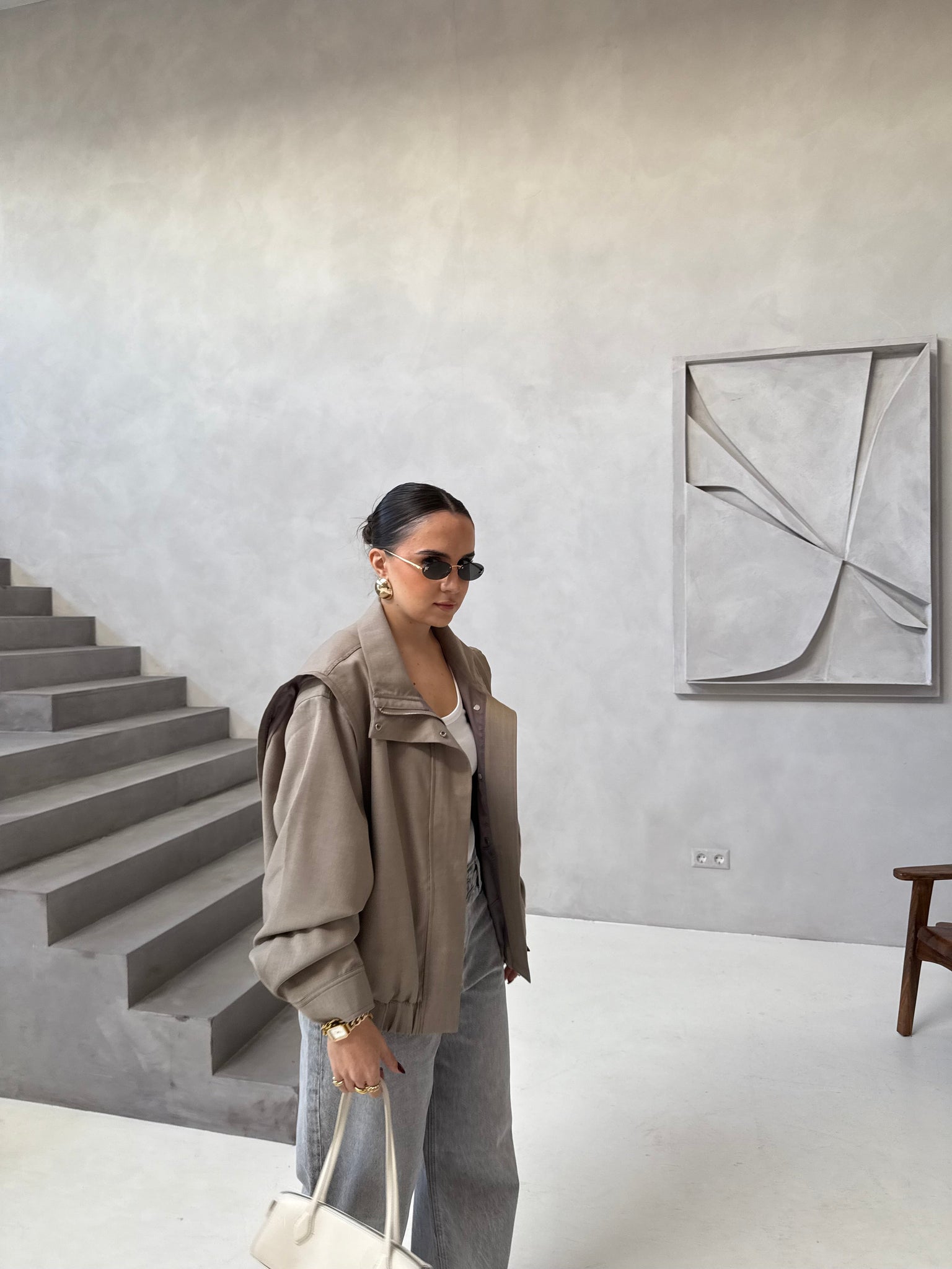 Veste ISA taupe (W24753)