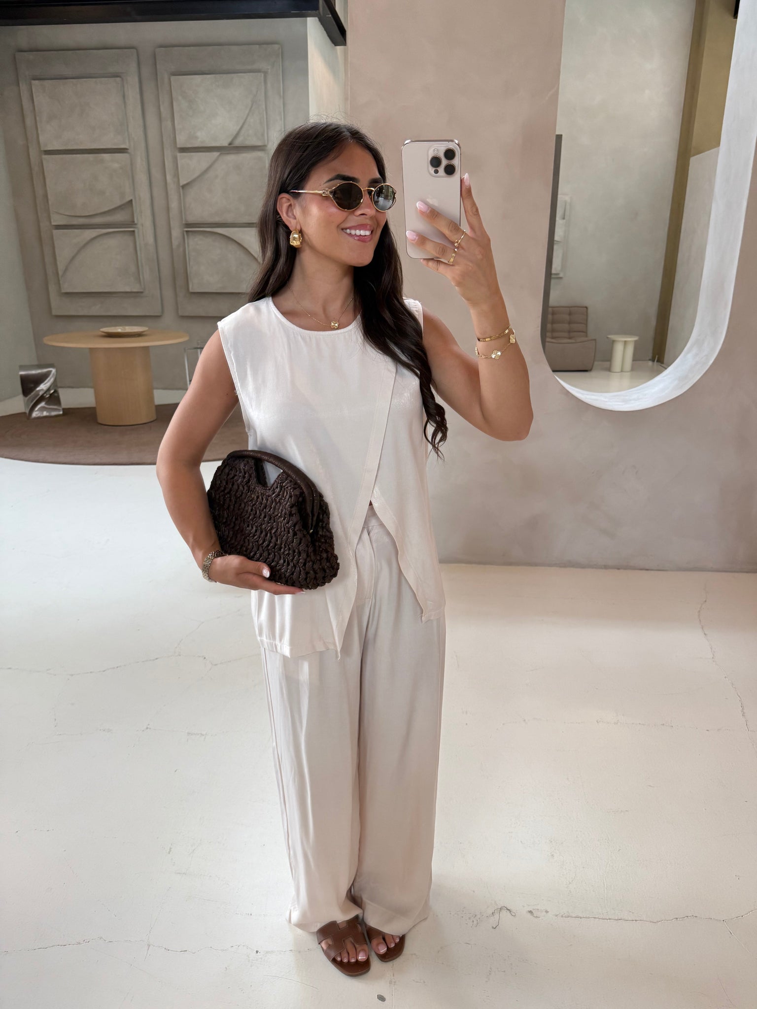 Ensemble FIL beige fluide (25CY833)