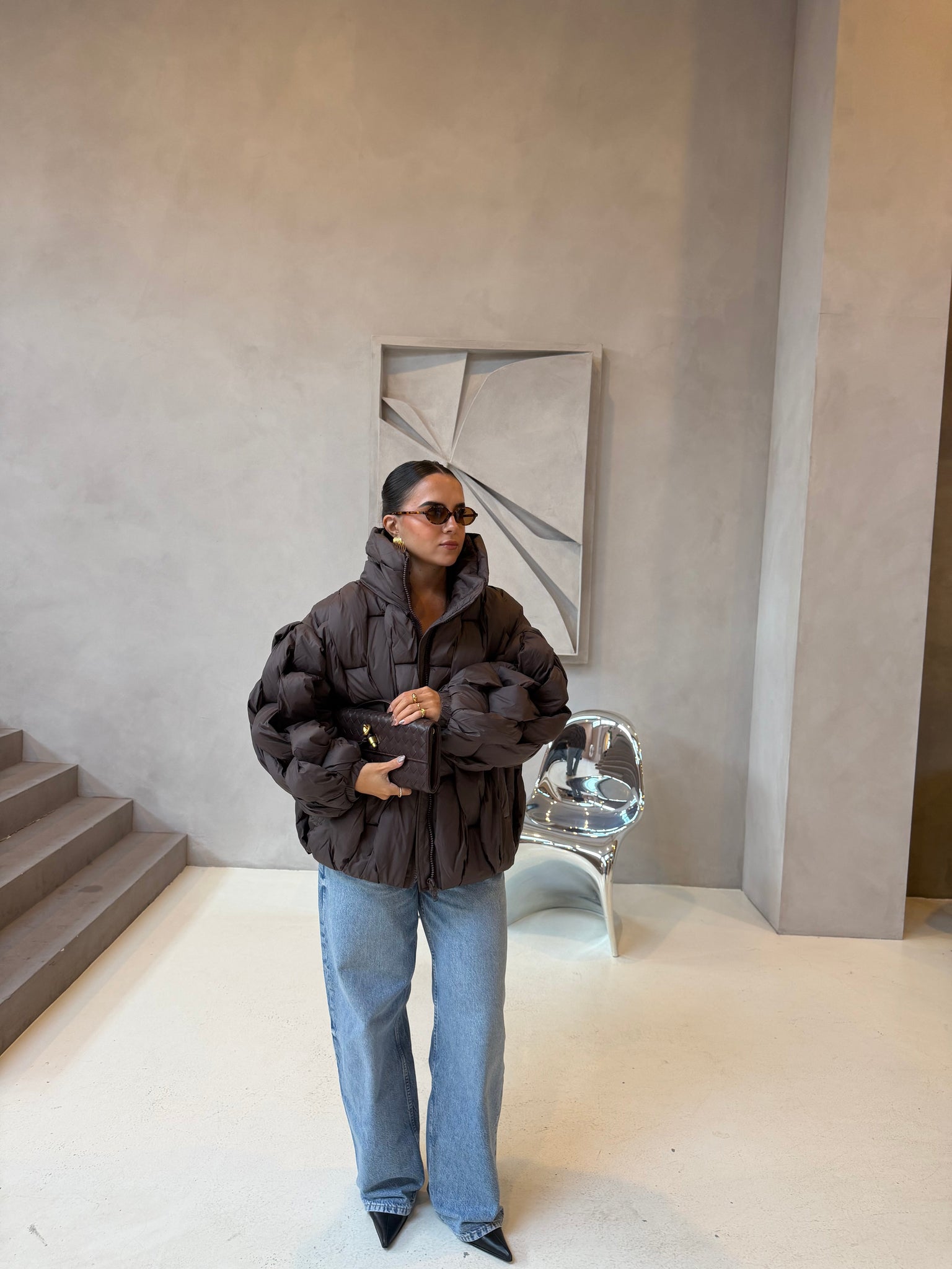 Doudoune OVER marron (F202505)