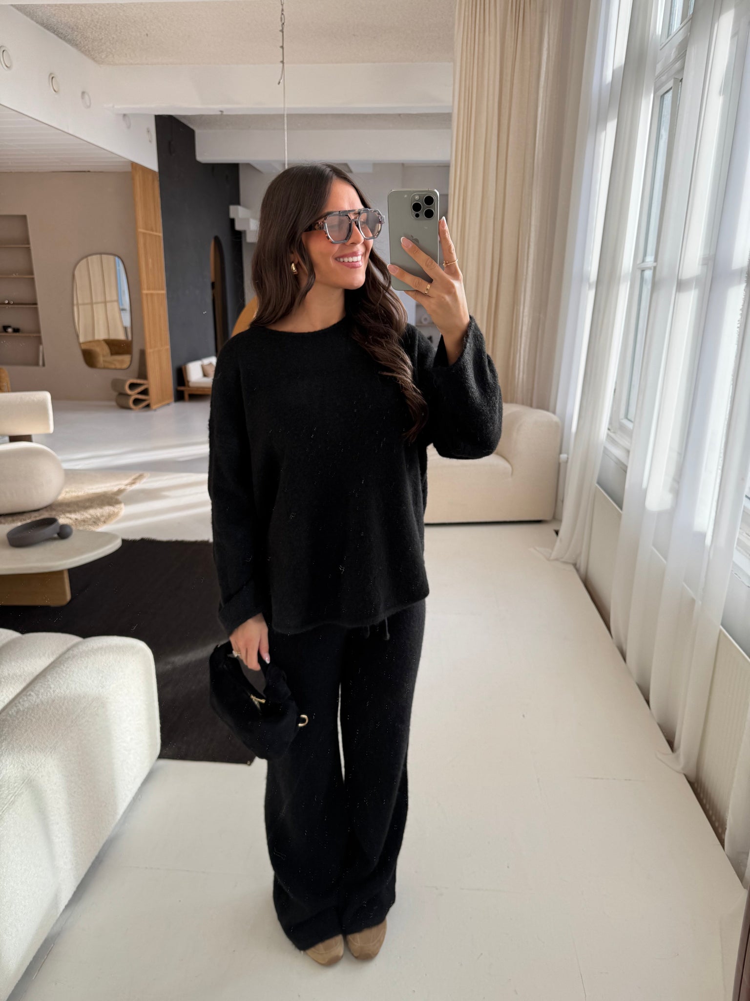 Pantalon MEYA noire (8188A)