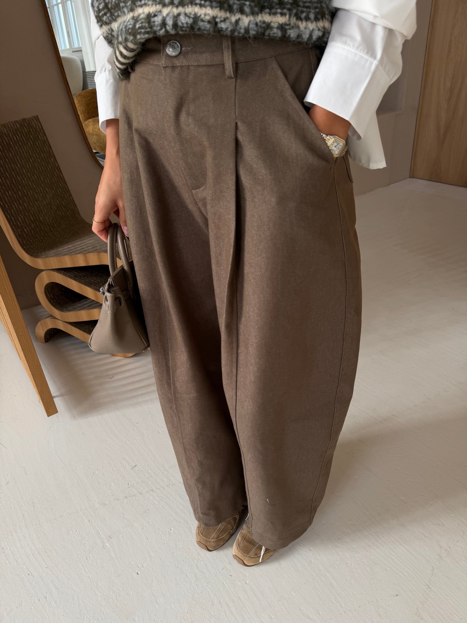 Pantalon ballon coffe (E9377)