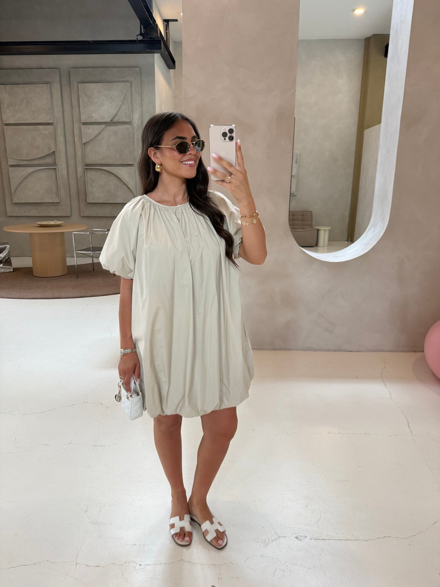 Robe LUA courte beige (SC236)