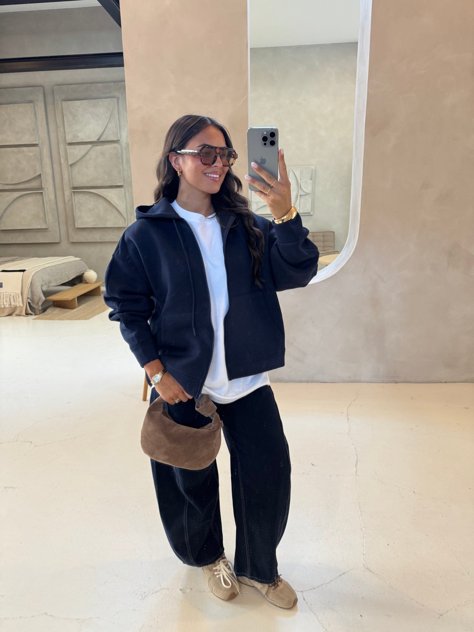 Gilet bleu à zip (jw1822)