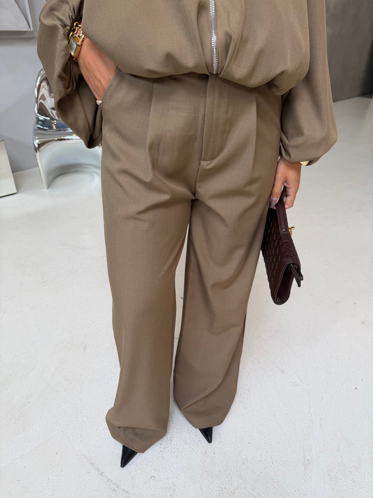 Pantalon IVIVI taupe (h4374)