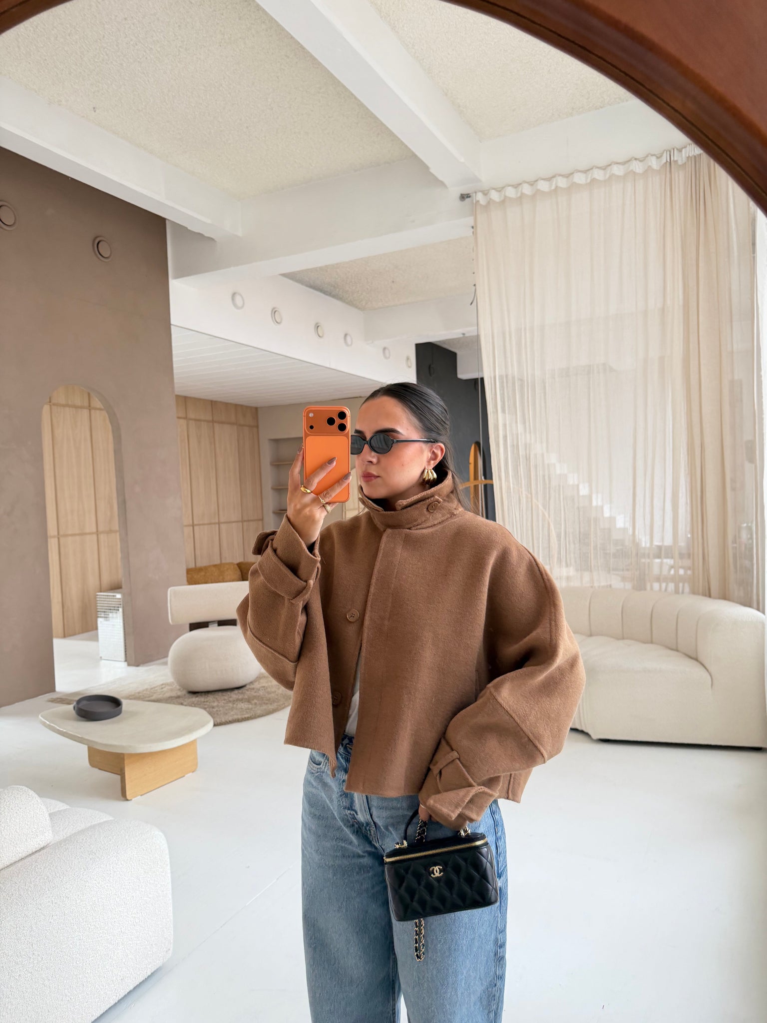 Manteau court MC camel