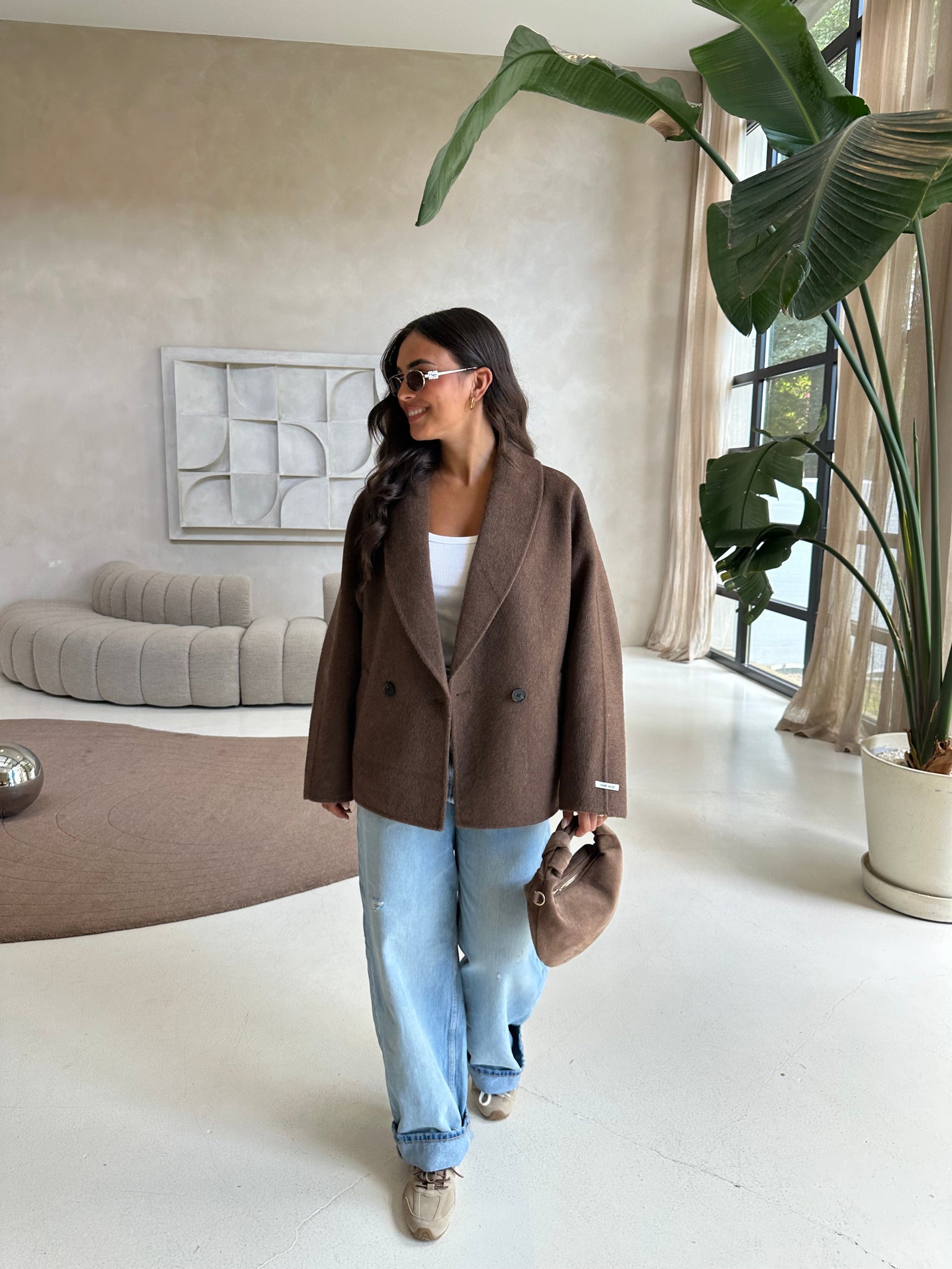 Veste JOLY courte marron (U03)