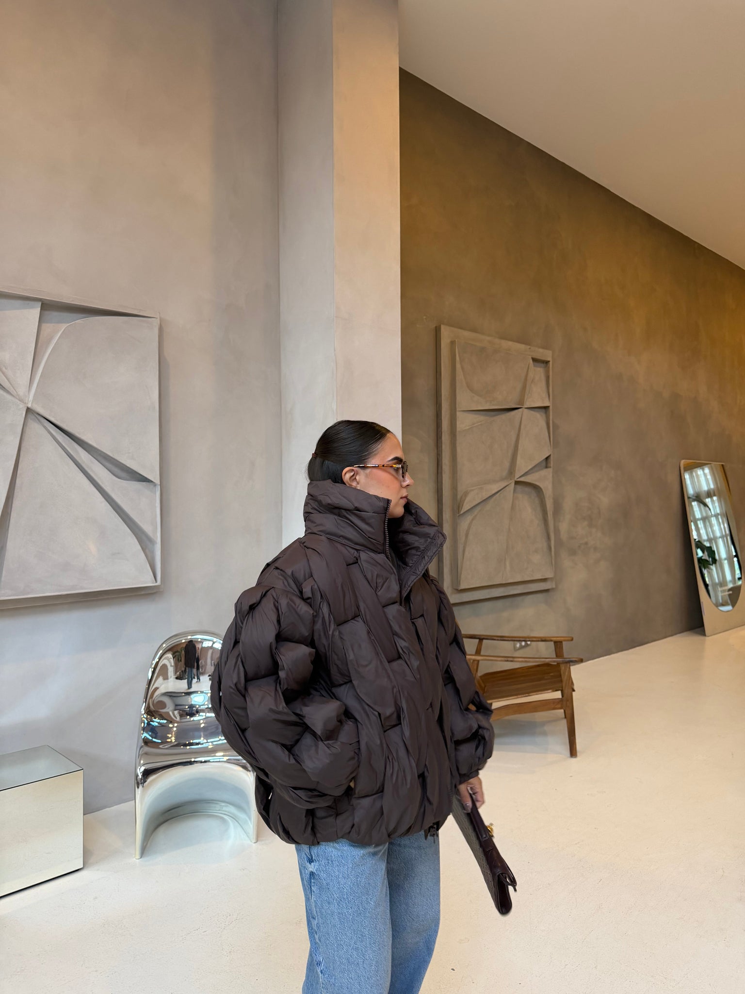 Doudoune OVER marron (F202505)