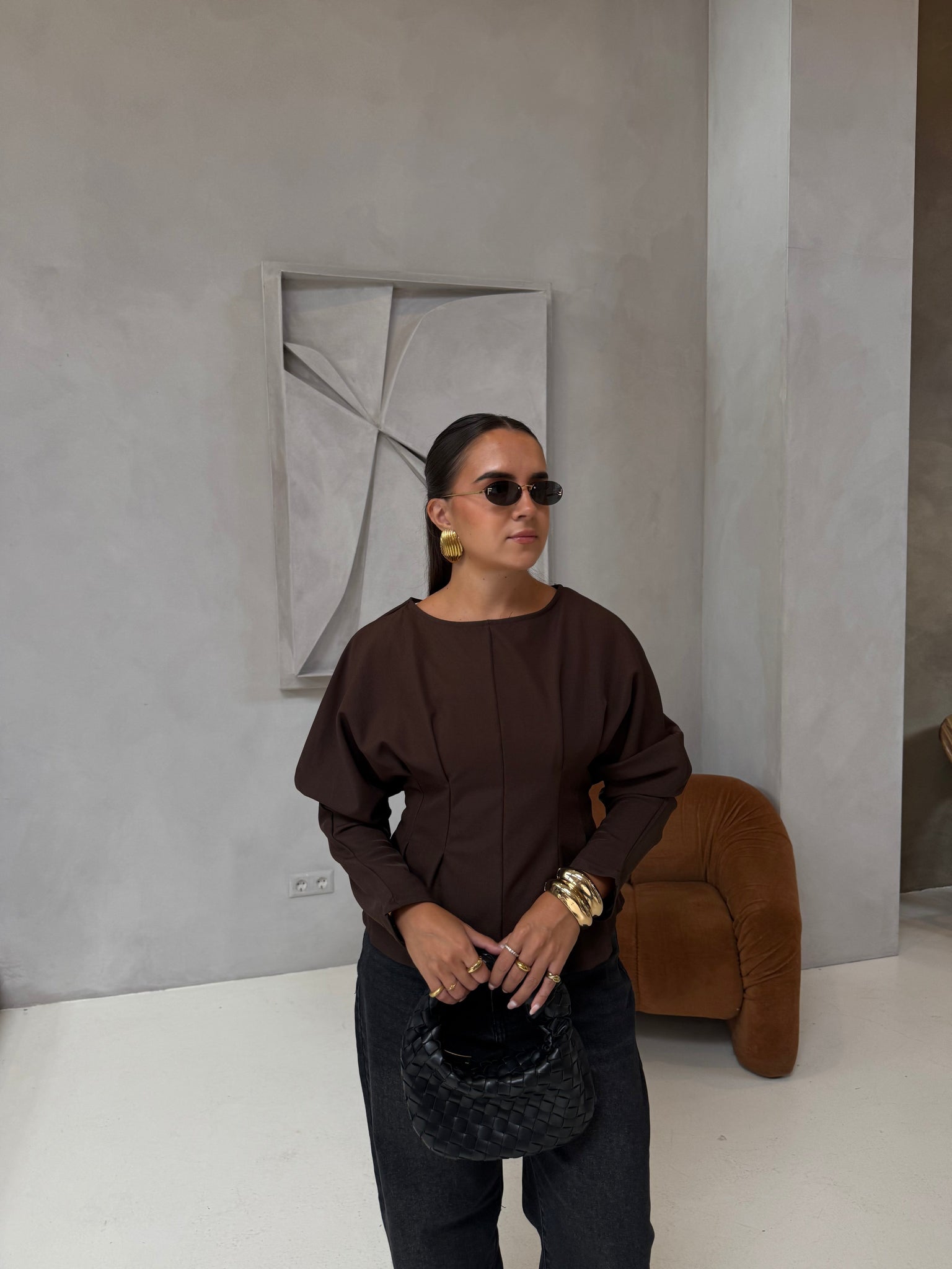 Top DEBA marron (25cy910)
