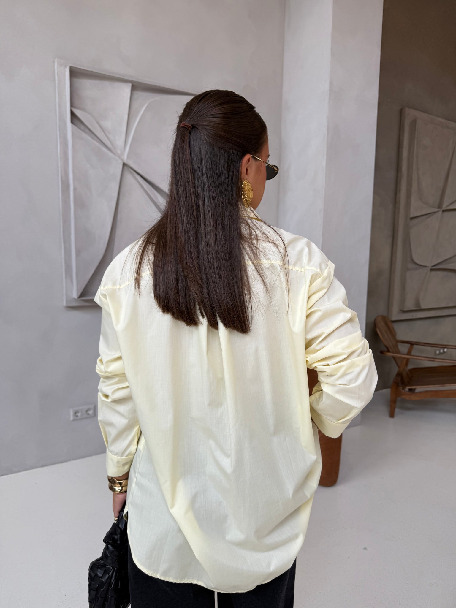 Chemise BASIQUE jaune (CY24220)