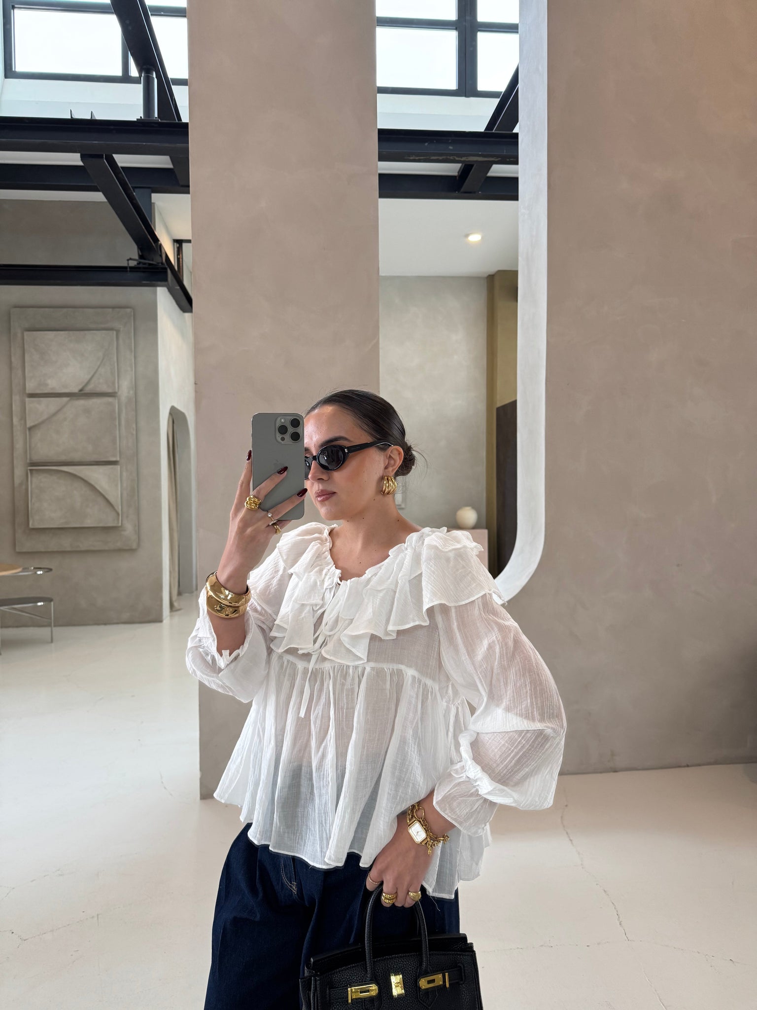 Chemise DALIA blanche  (JY5060)