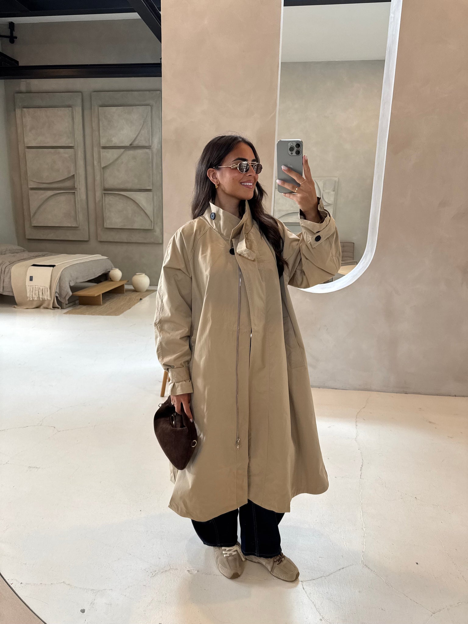 Trench long ZAZA beige (3185)