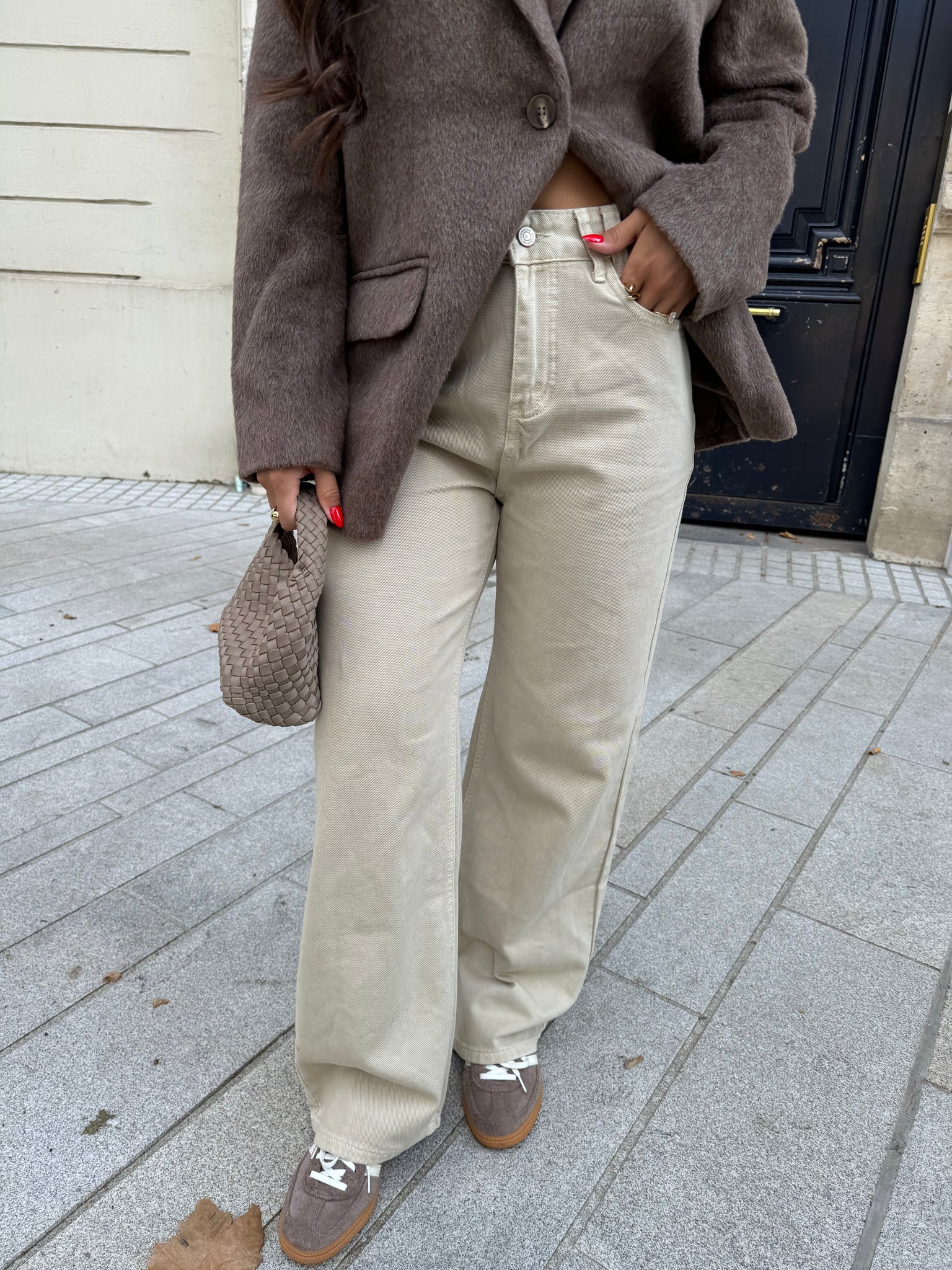 Jean FLARE beige (P4566)