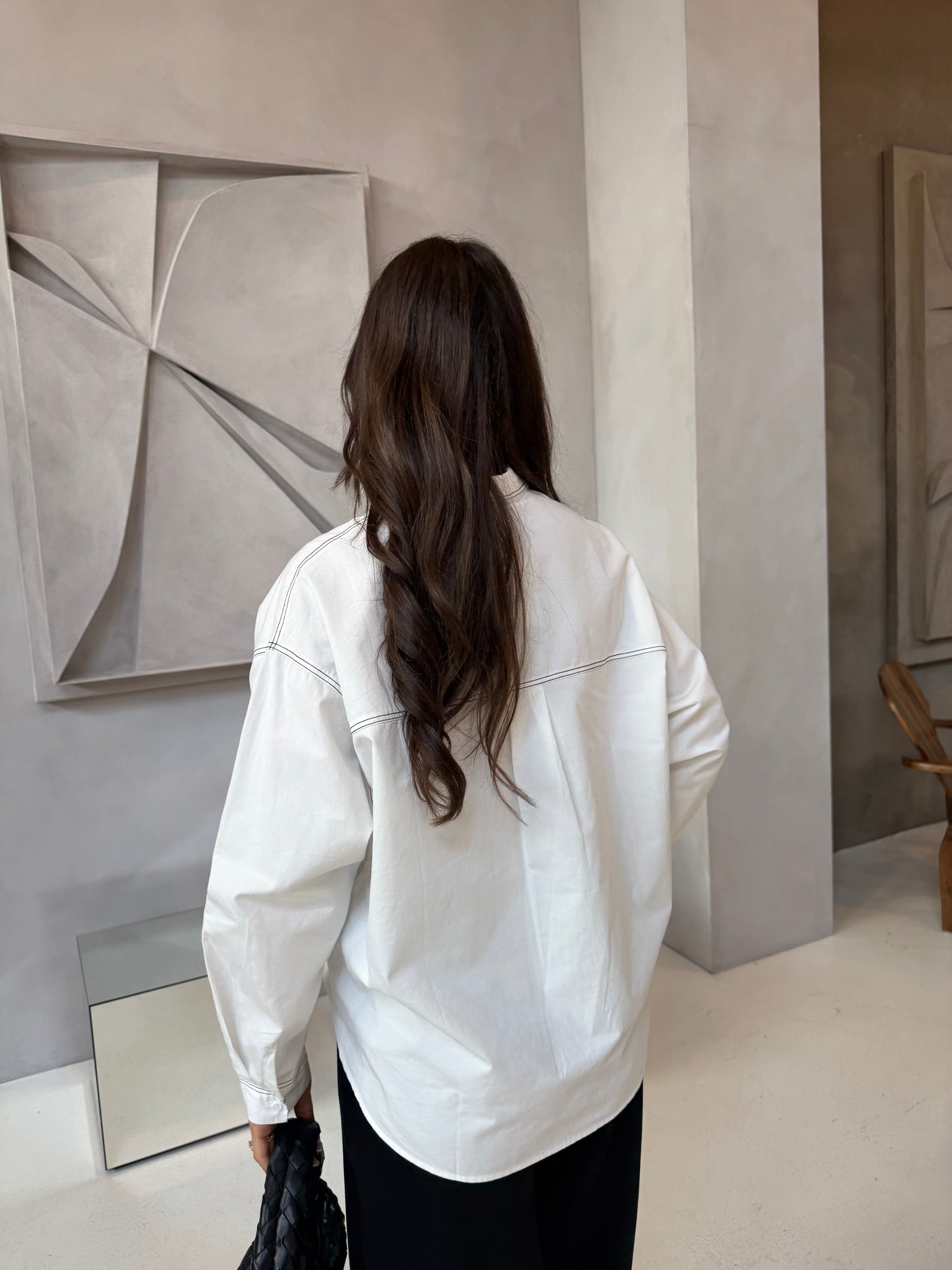 Chemise couture blanche (25618)