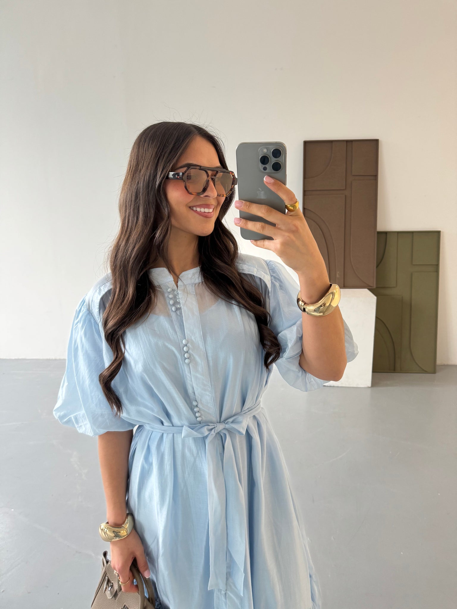 Robe NOEMI bleue ciel