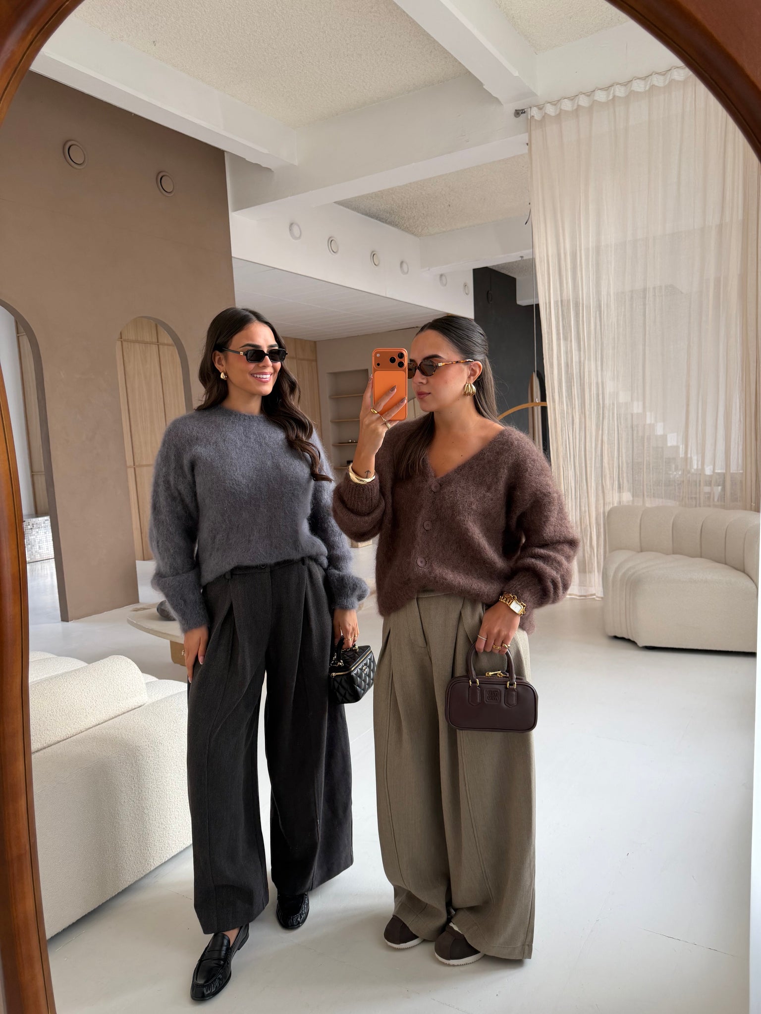 Gilet kid MOHAIR bouton choco  (23356)