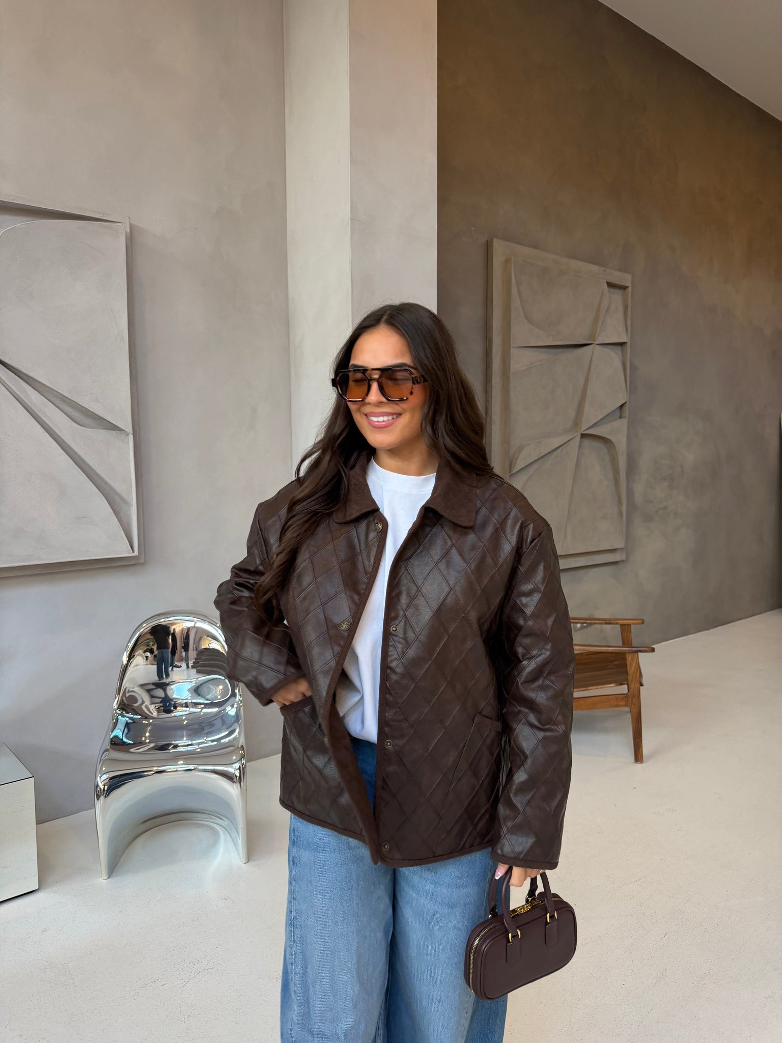 Veste Bo marron (MA25026#)