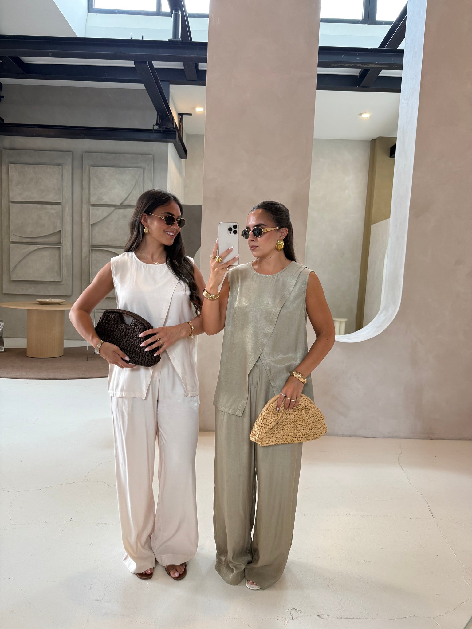 Ensemble FIL beige fluide (25CY833)