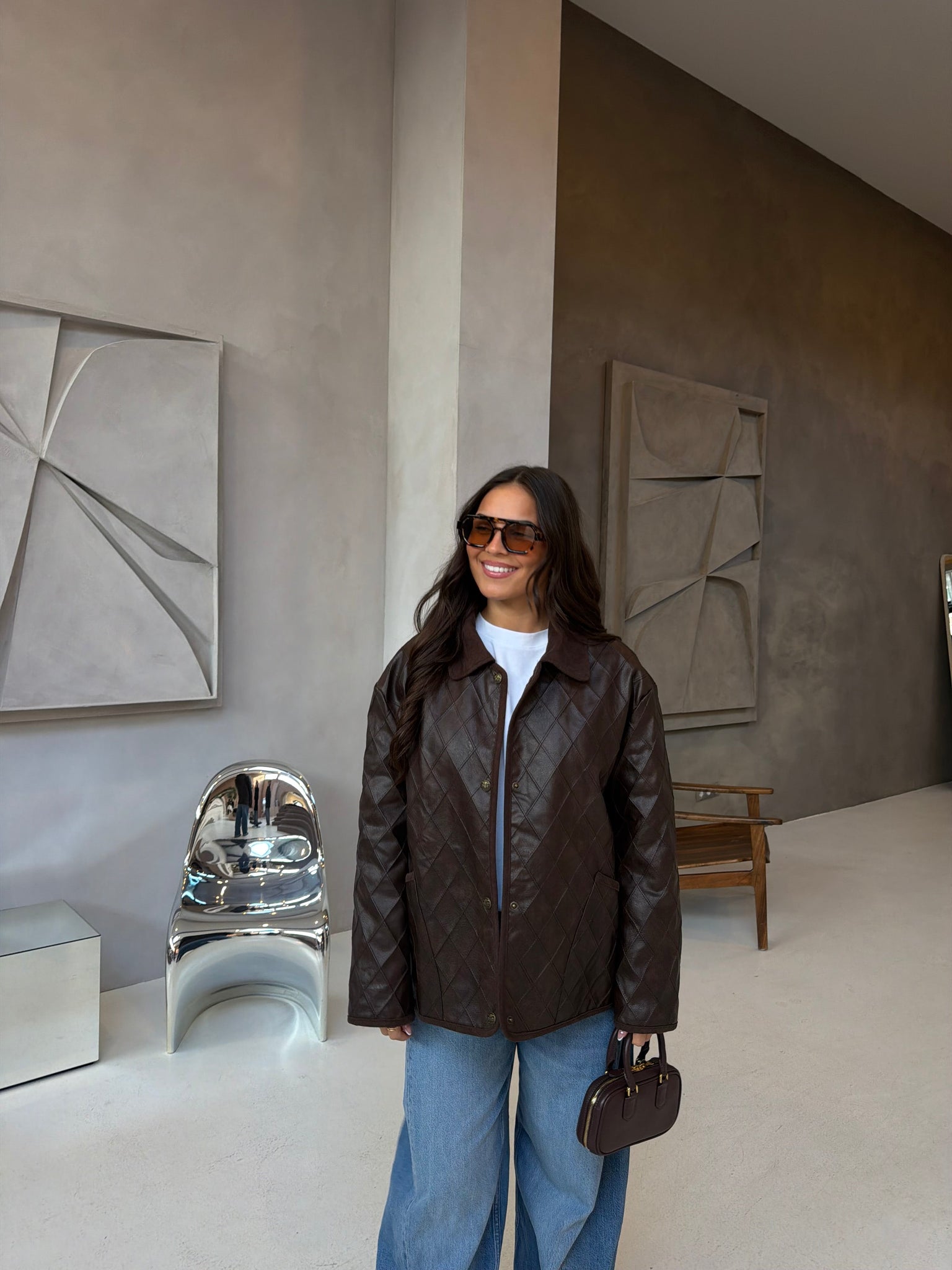 Veste Bo marron (MA25026#)