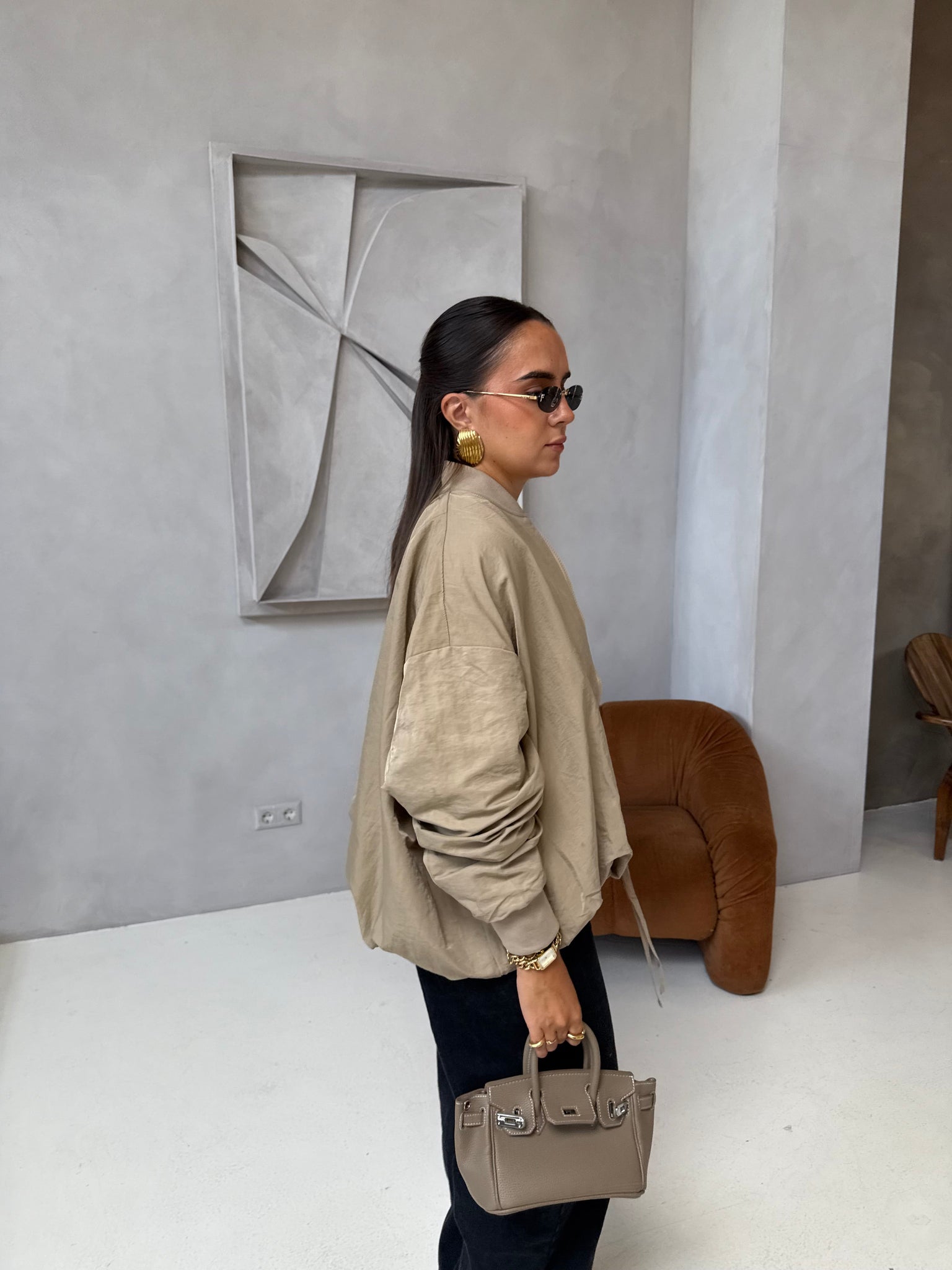 Veste ELYA bomber beige (jy5063)