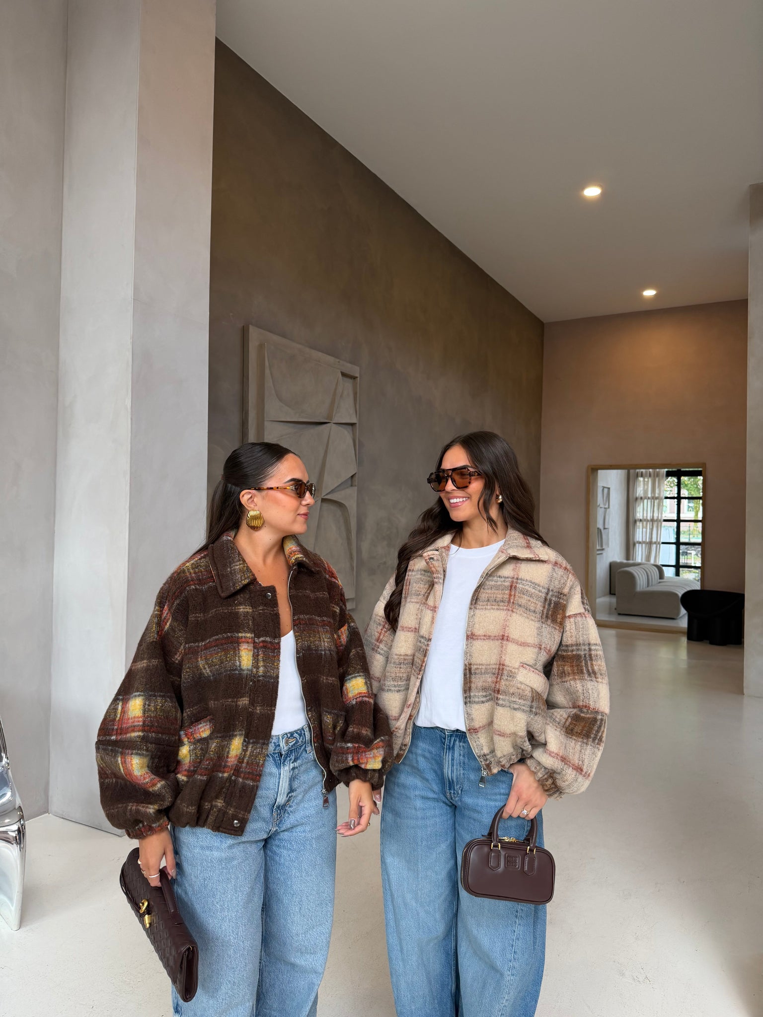 Veste DELIA OVERSIZE laine beige