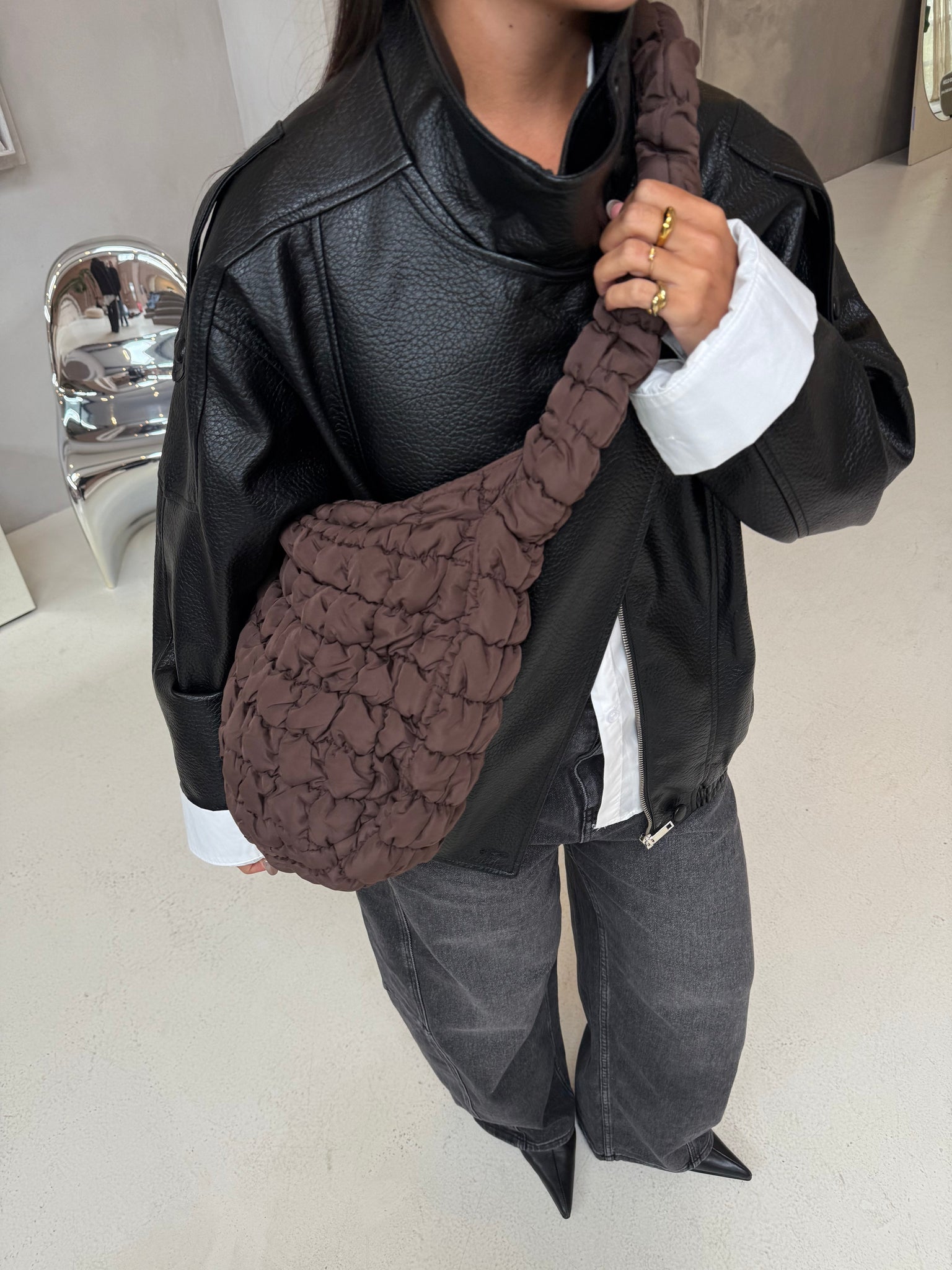 Sac NINI à bandoulière marron