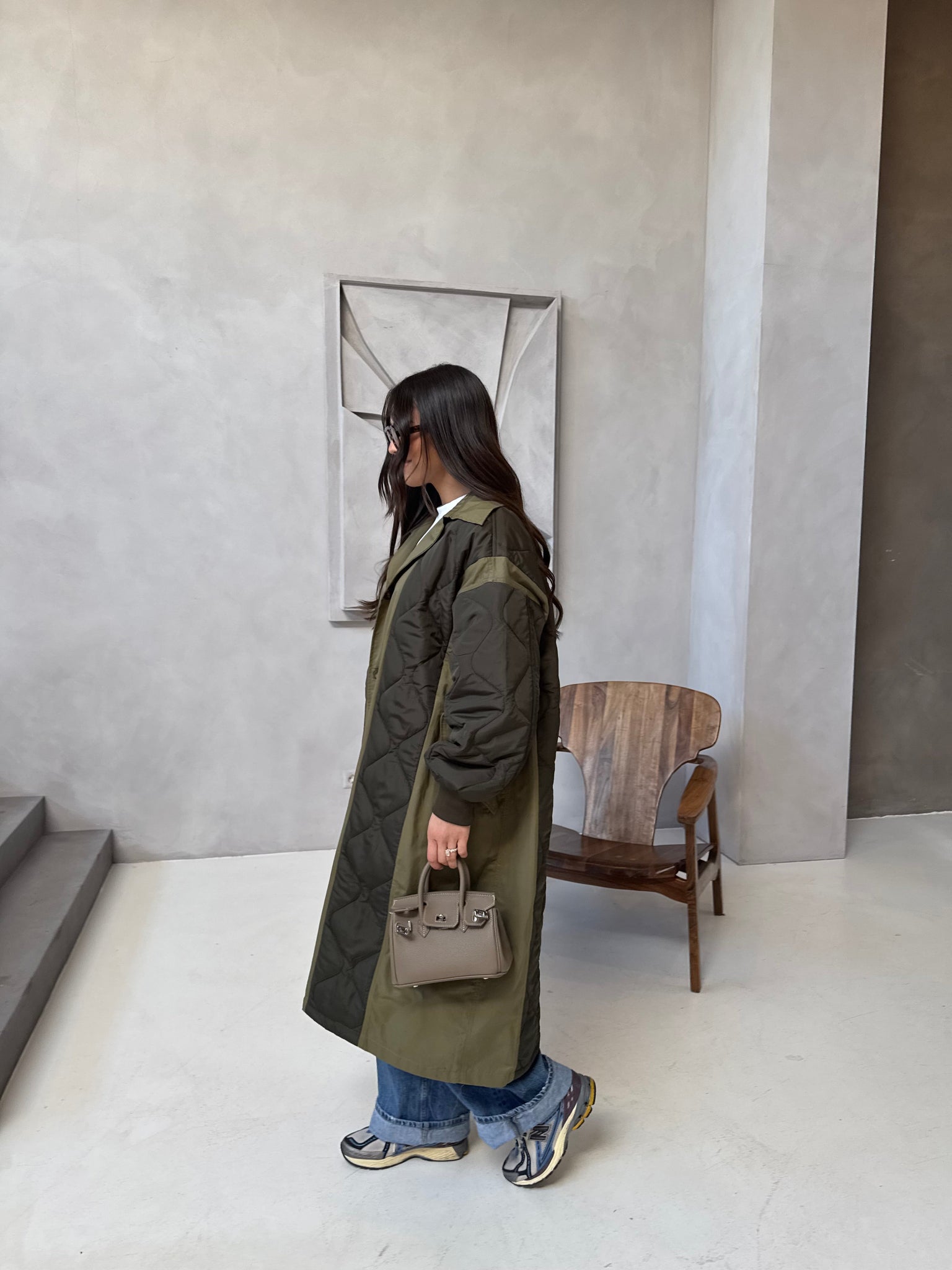 Veste matelassé BINA kaki (43149)