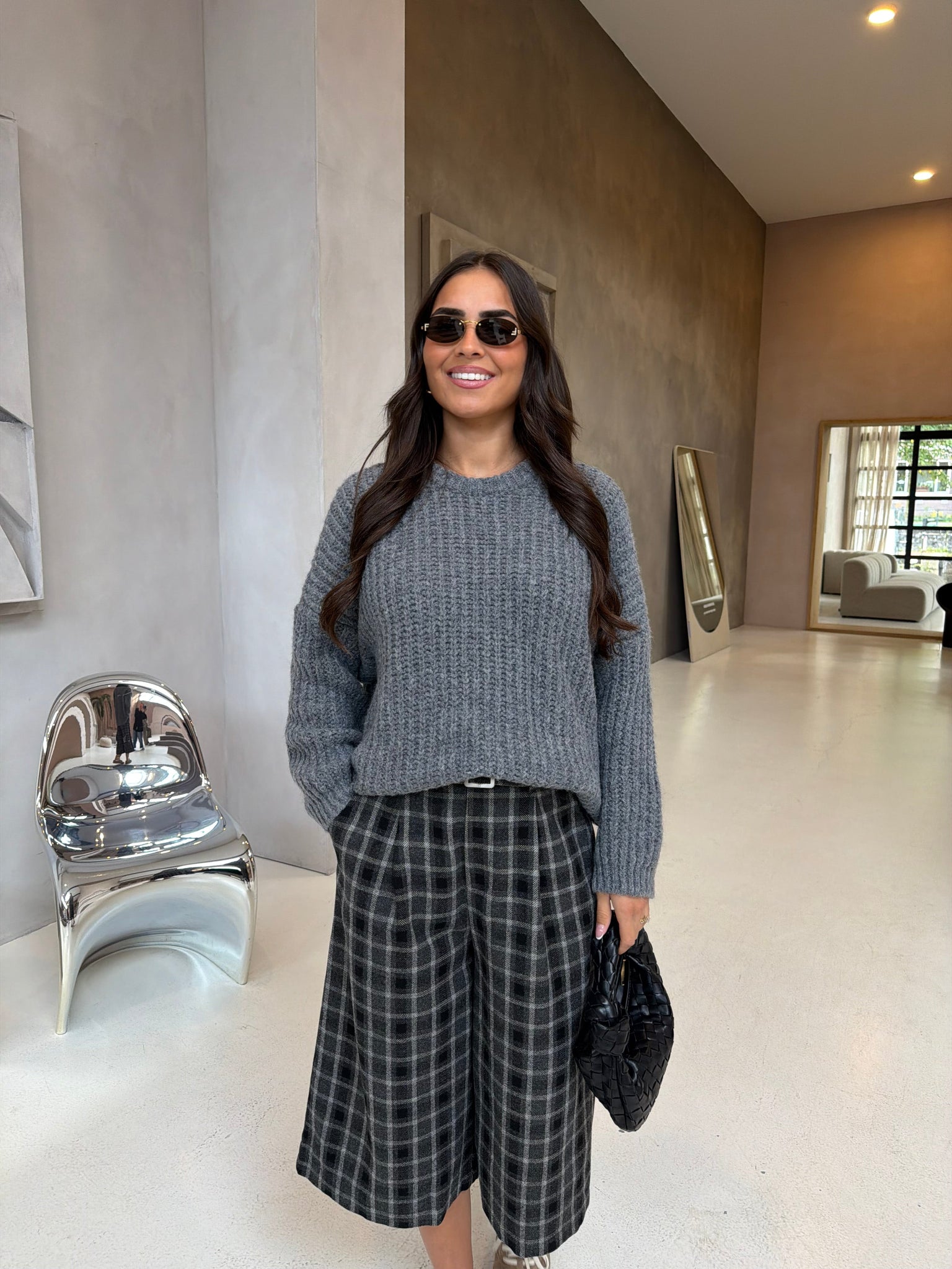 Bermuda carreaux black  (MA8559)