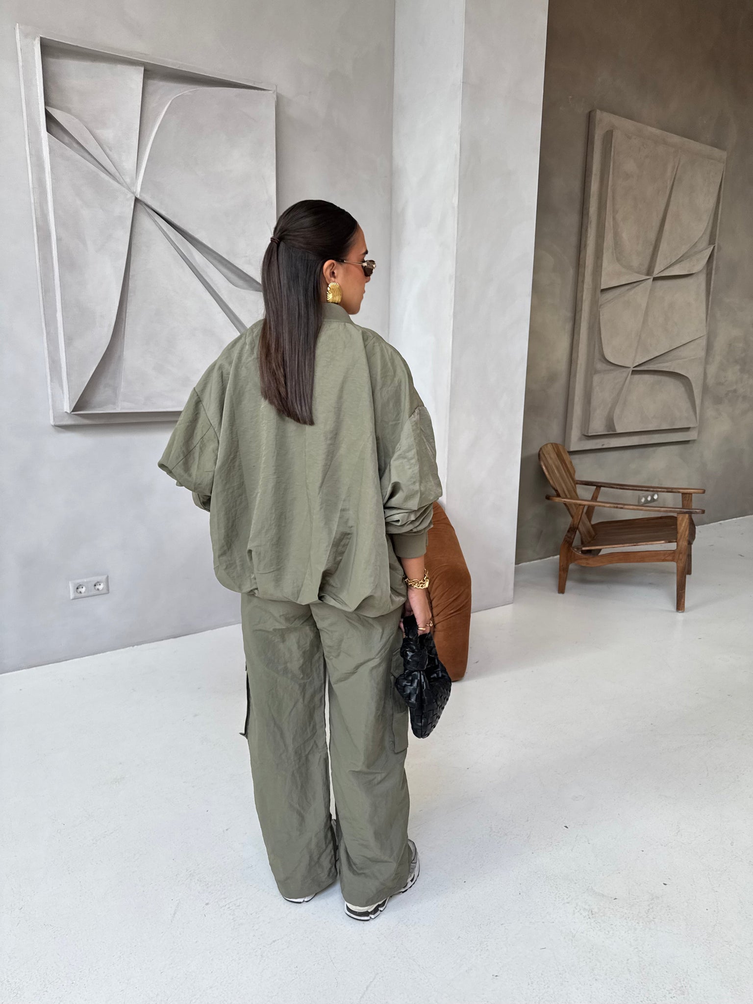 Pantalon LILI cargo kaki (JY5108)