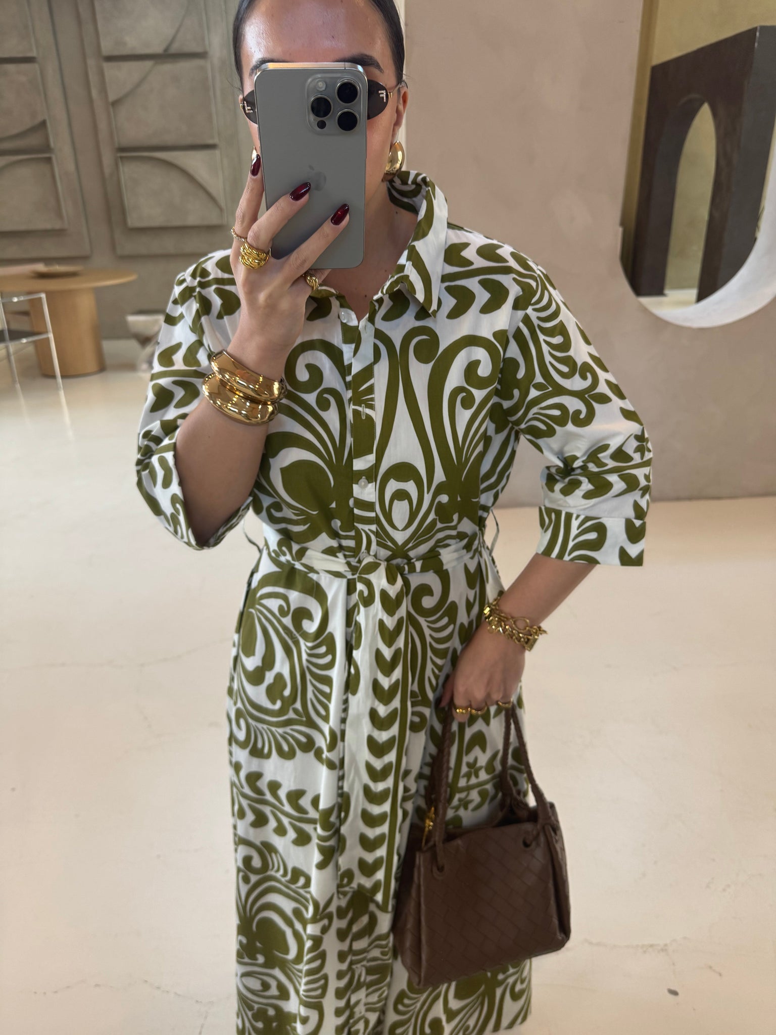 Robe BIBA verte