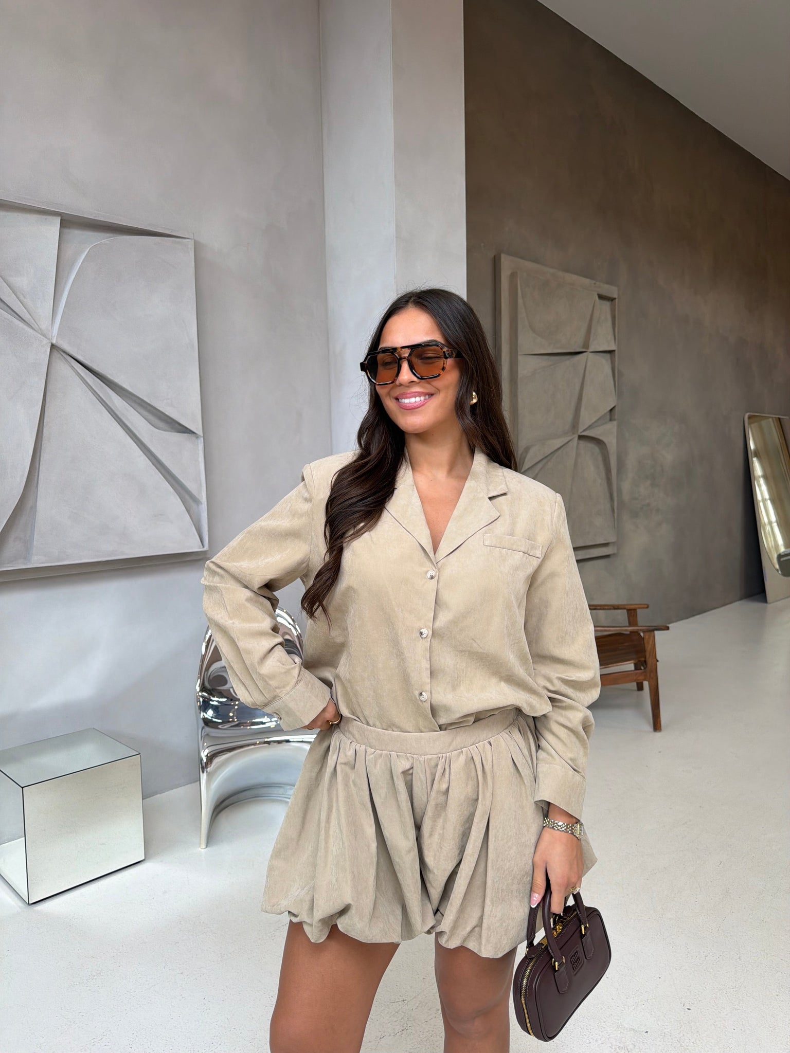 Chemise IVIVI beige (7462)