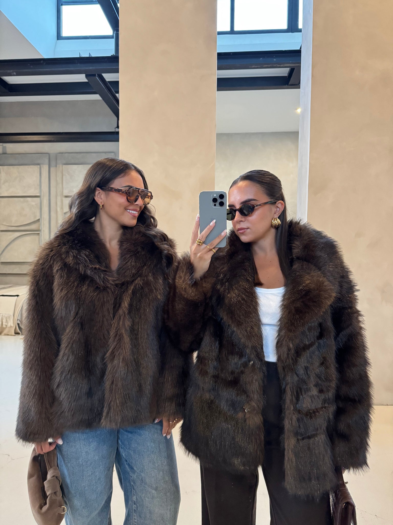 Fourrure SOA longue marron (JZ3037)