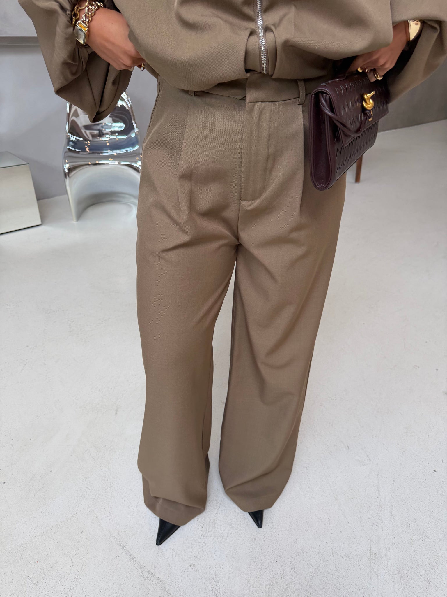 Pantalon IVIVI taupe (h4374)