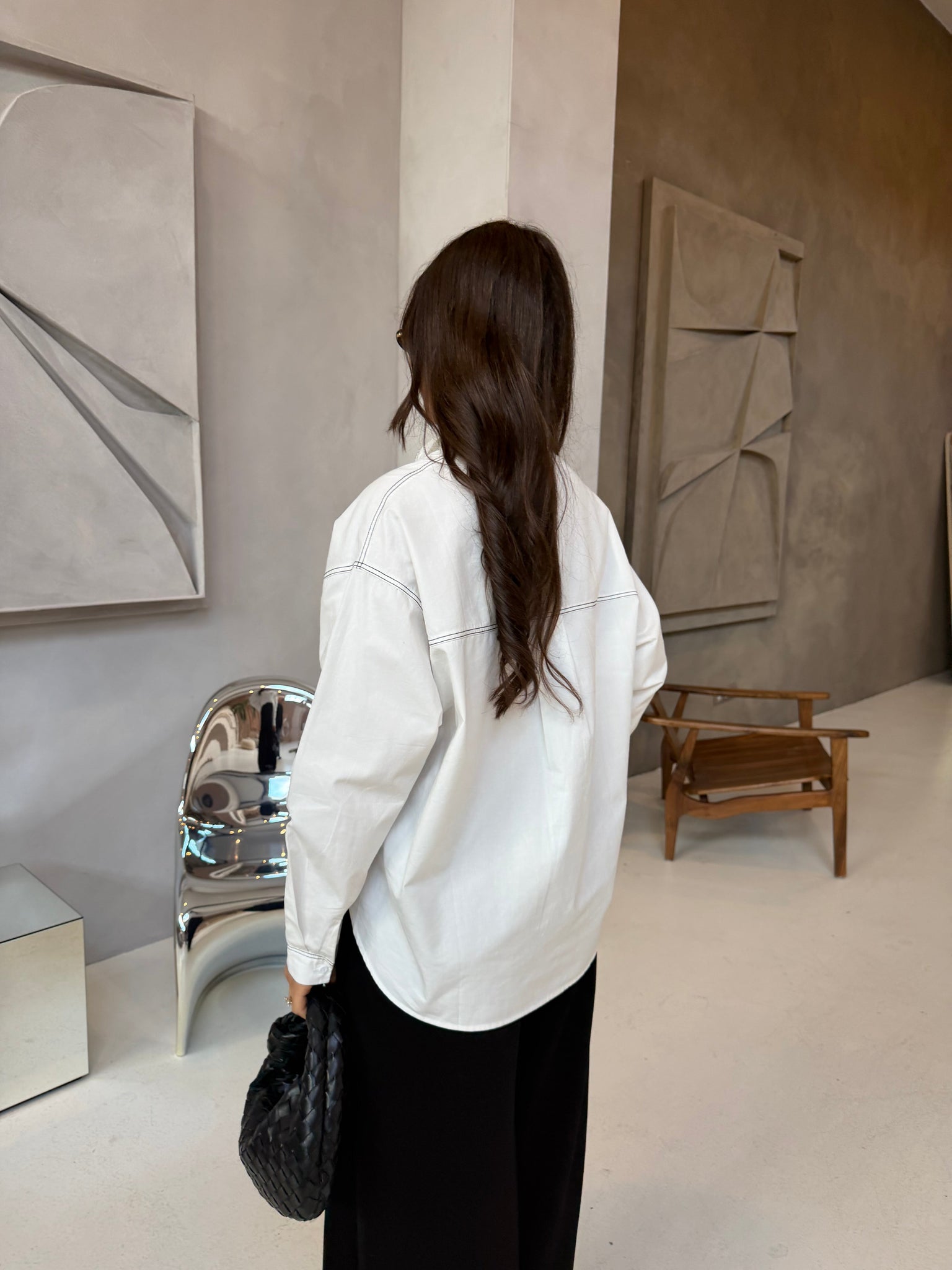 Chemise couture blanche (25618)