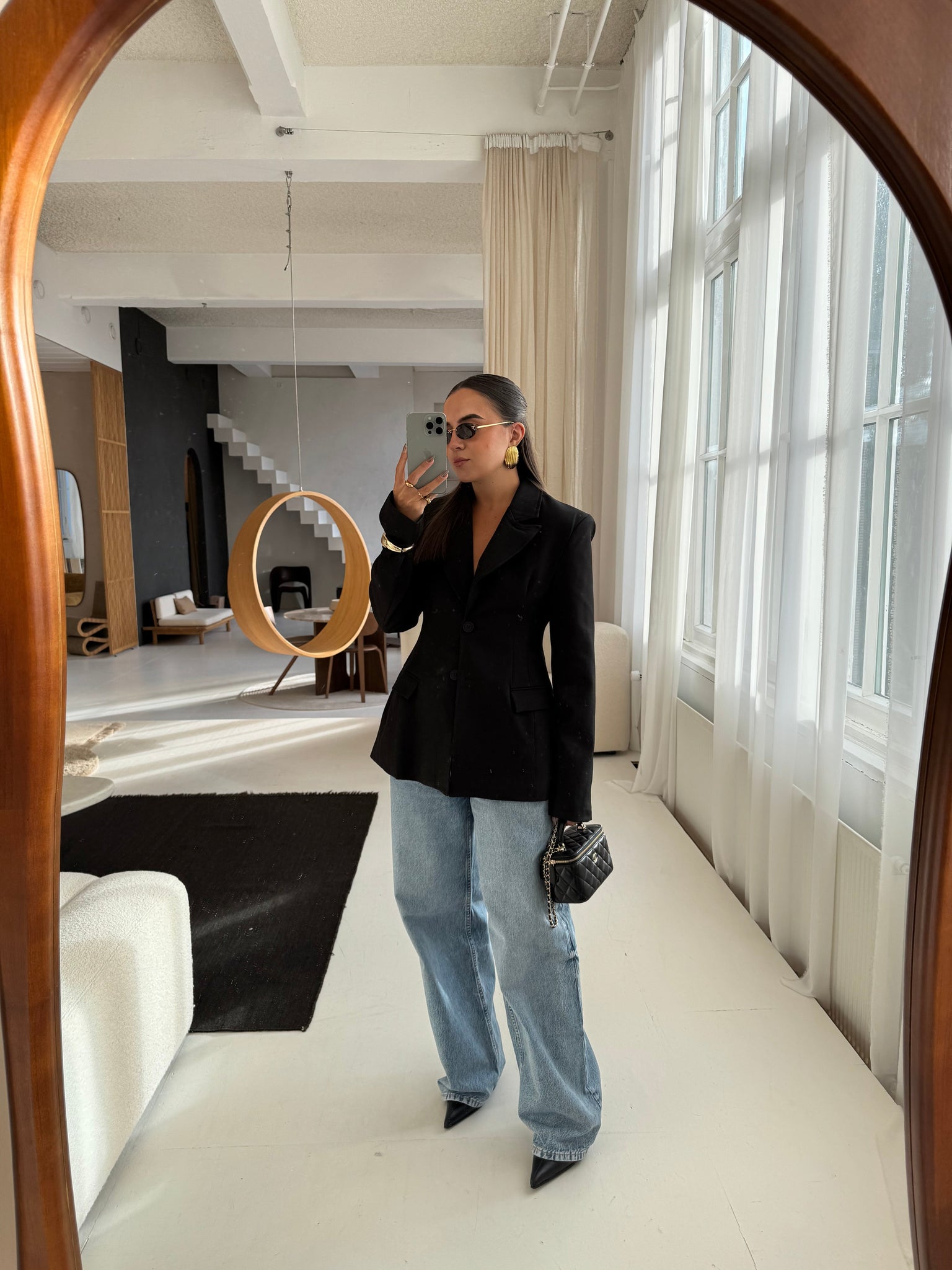 Blazer CINTRÉ noire (V6399)