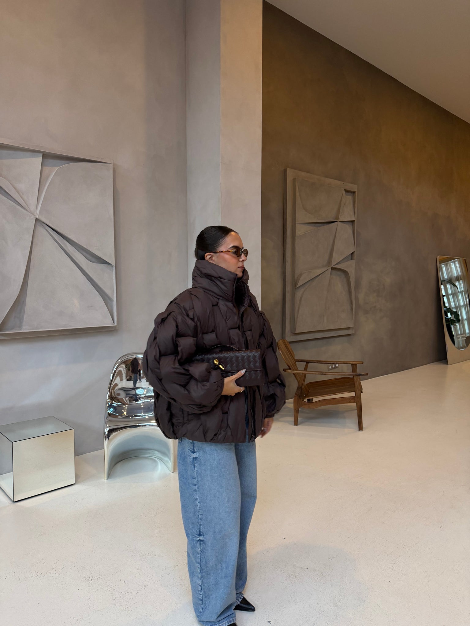 Doudoune OVER marron (F202505)