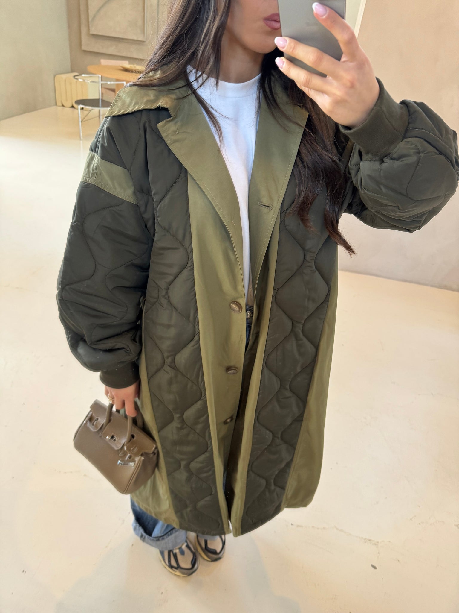 Veste matelassé BINA kaki (43149)