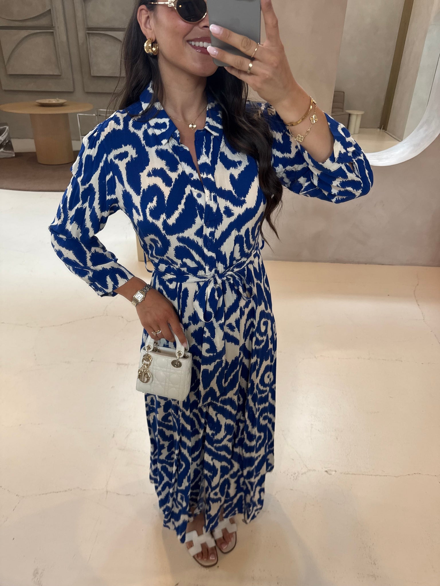 Robe CALI bleue blanche 2 (62998)