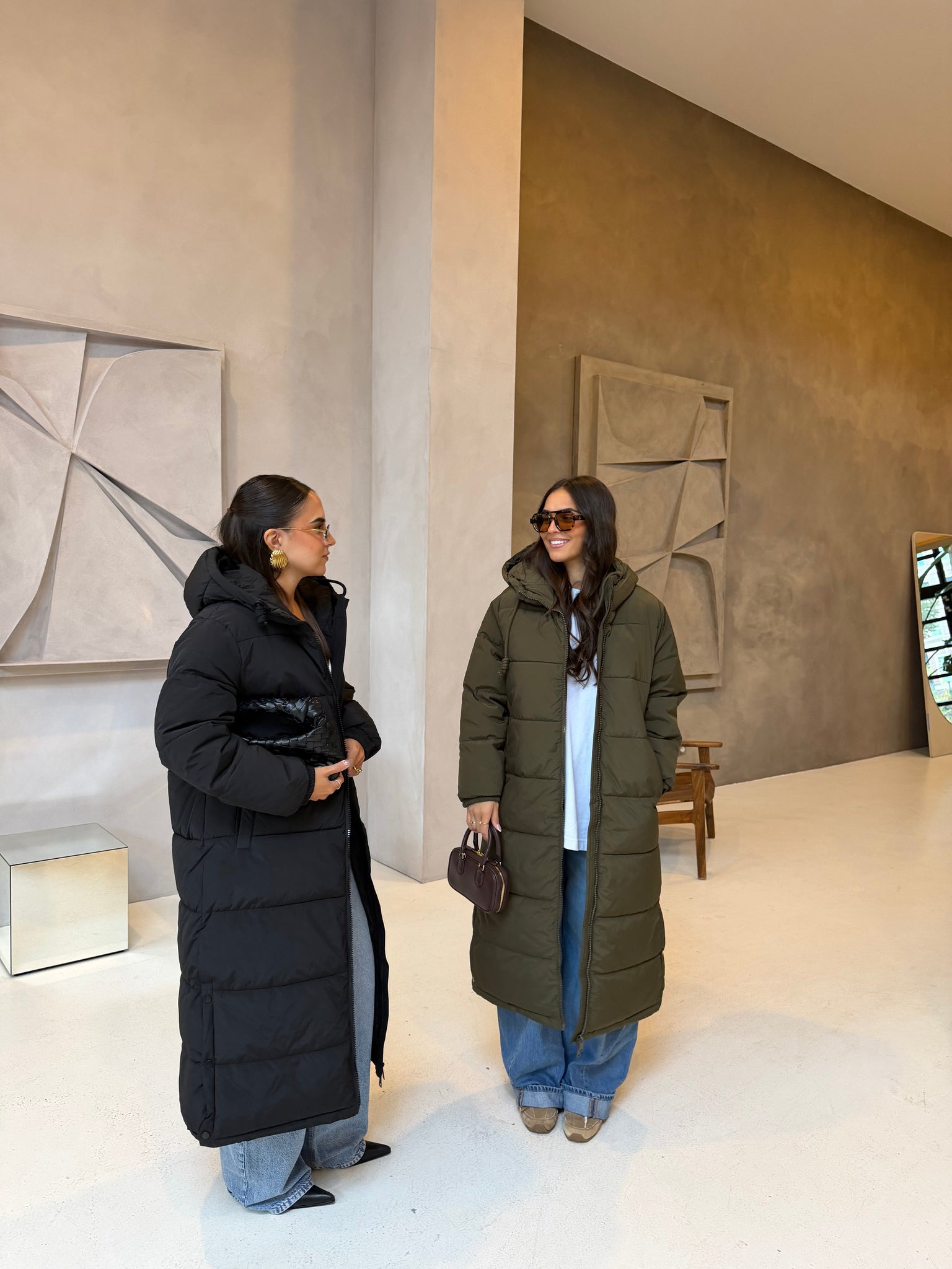 Doudoune DINA longue noir (J003-3)