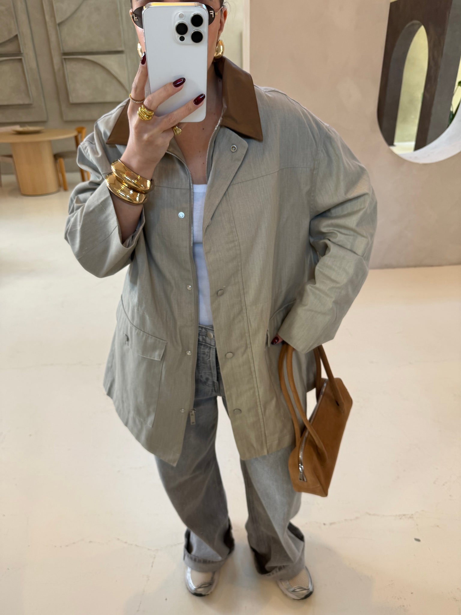 Veste COL beige (3521)