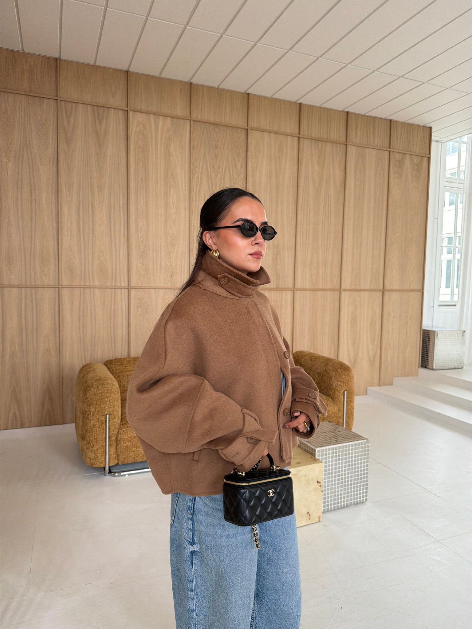 Manteau court MC camel