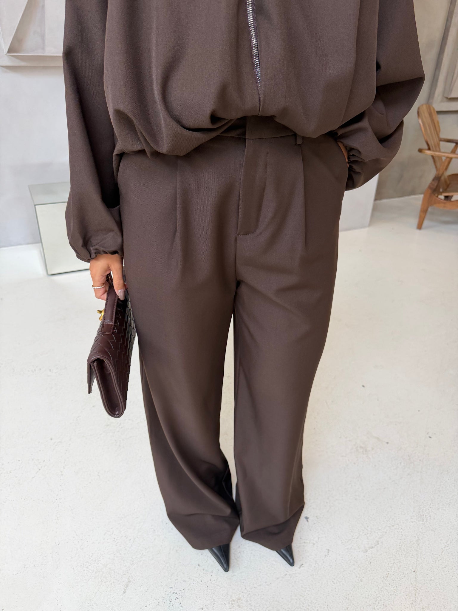 Pantalon IVIVI marron (h4374)