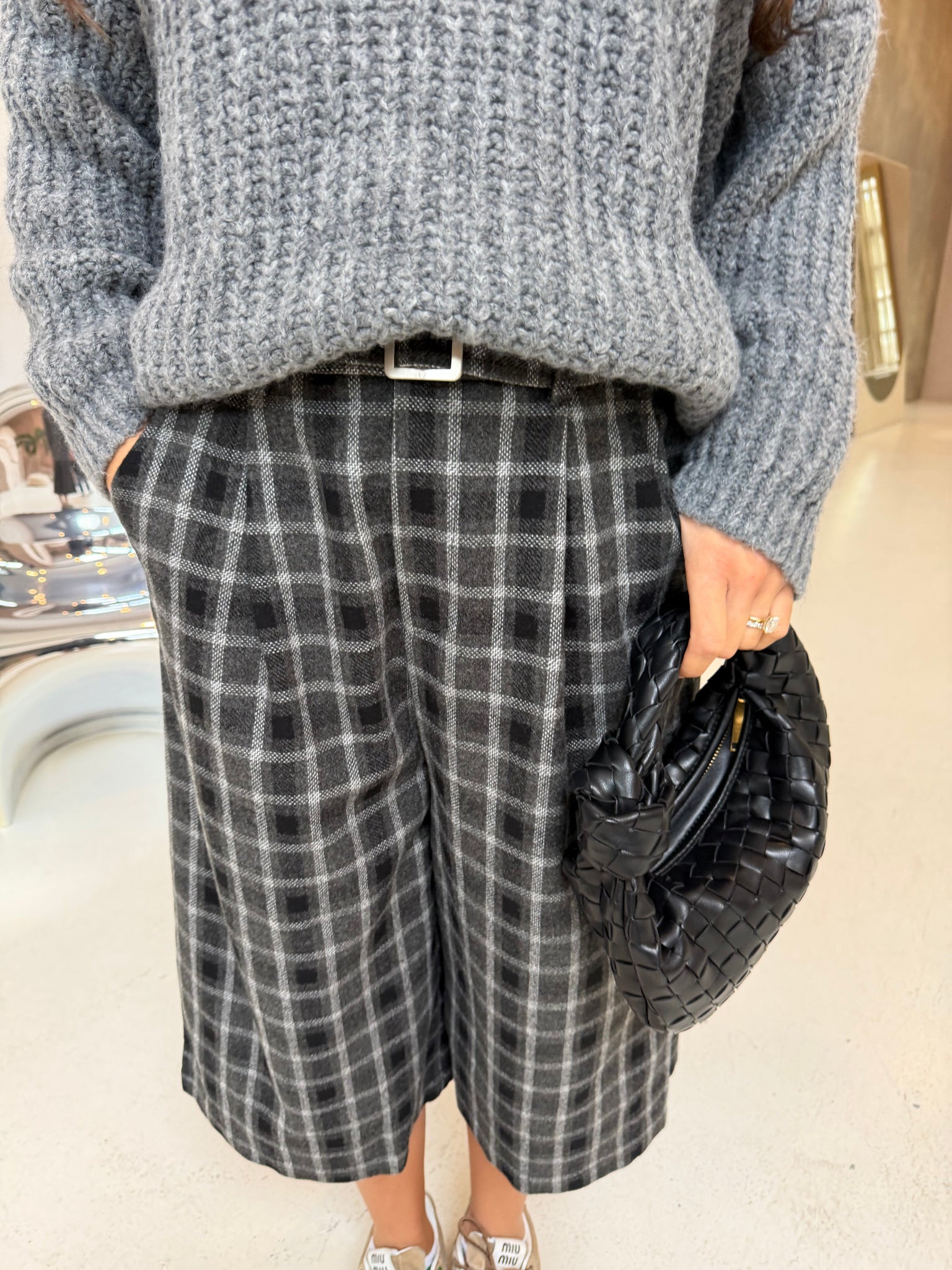 Bermuda carreaux black  (MA8559)