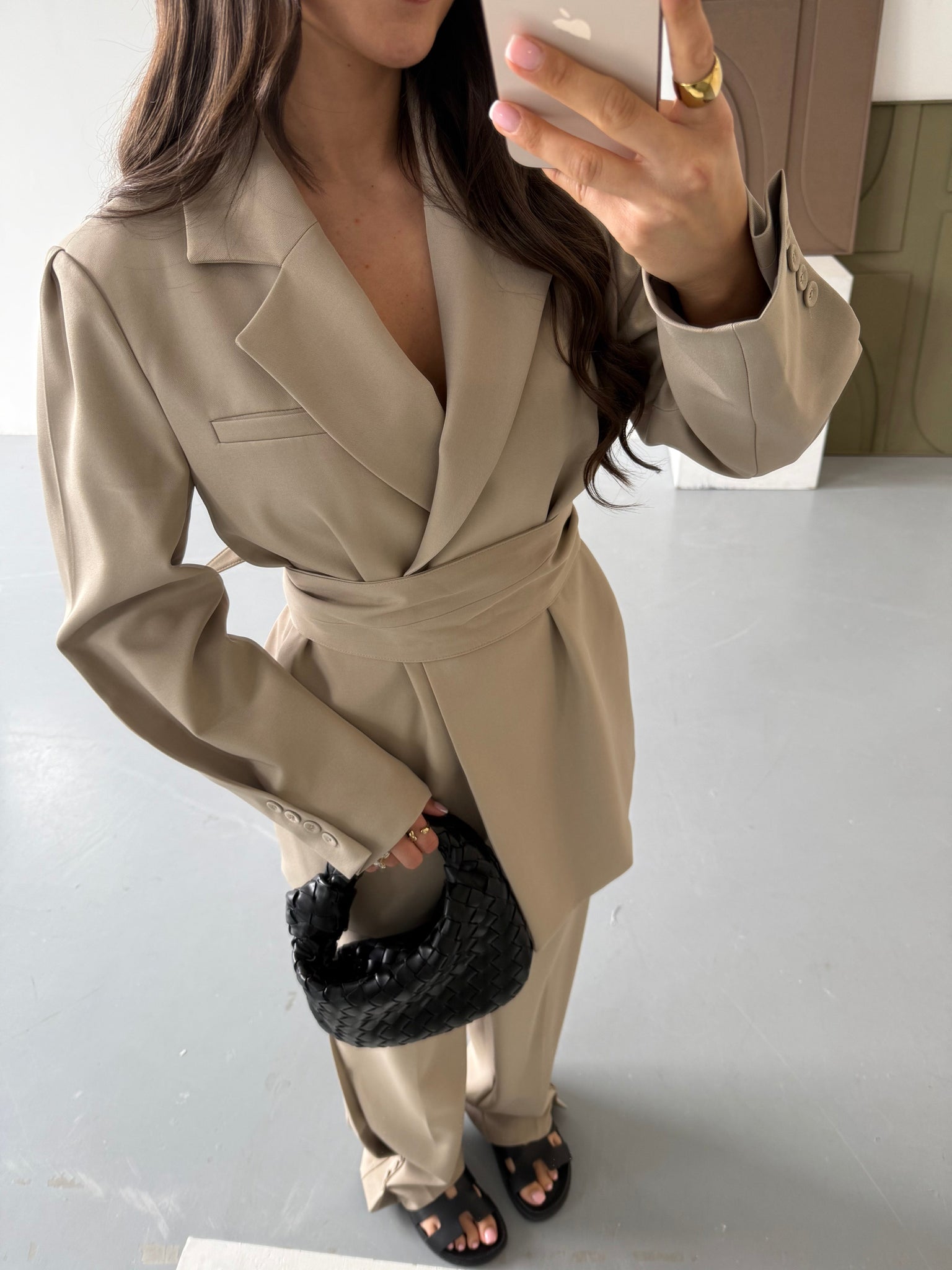 Ensemble CHIC tailleur beige (W24727)