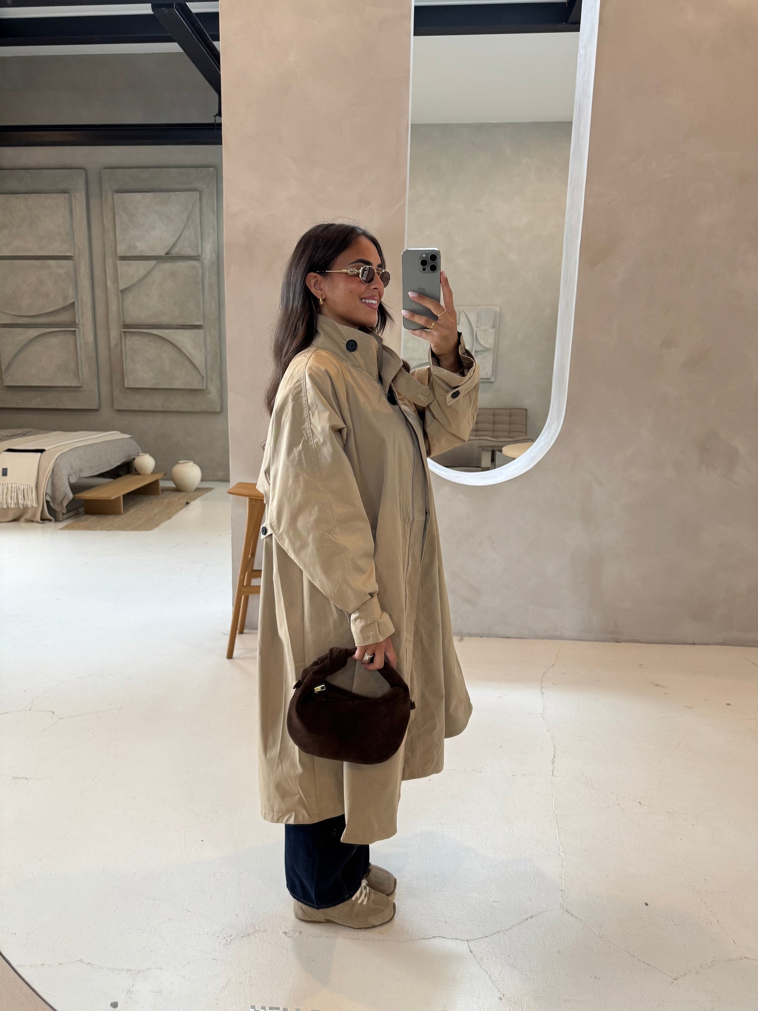 Trench long ZAZA beige (3185)