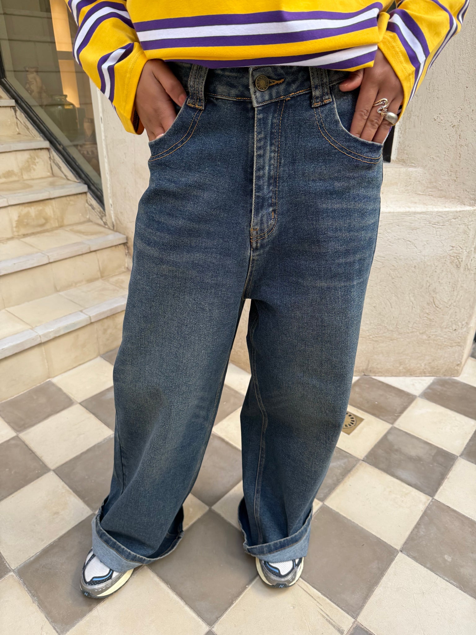 Jean OVER bleu (ZG935)